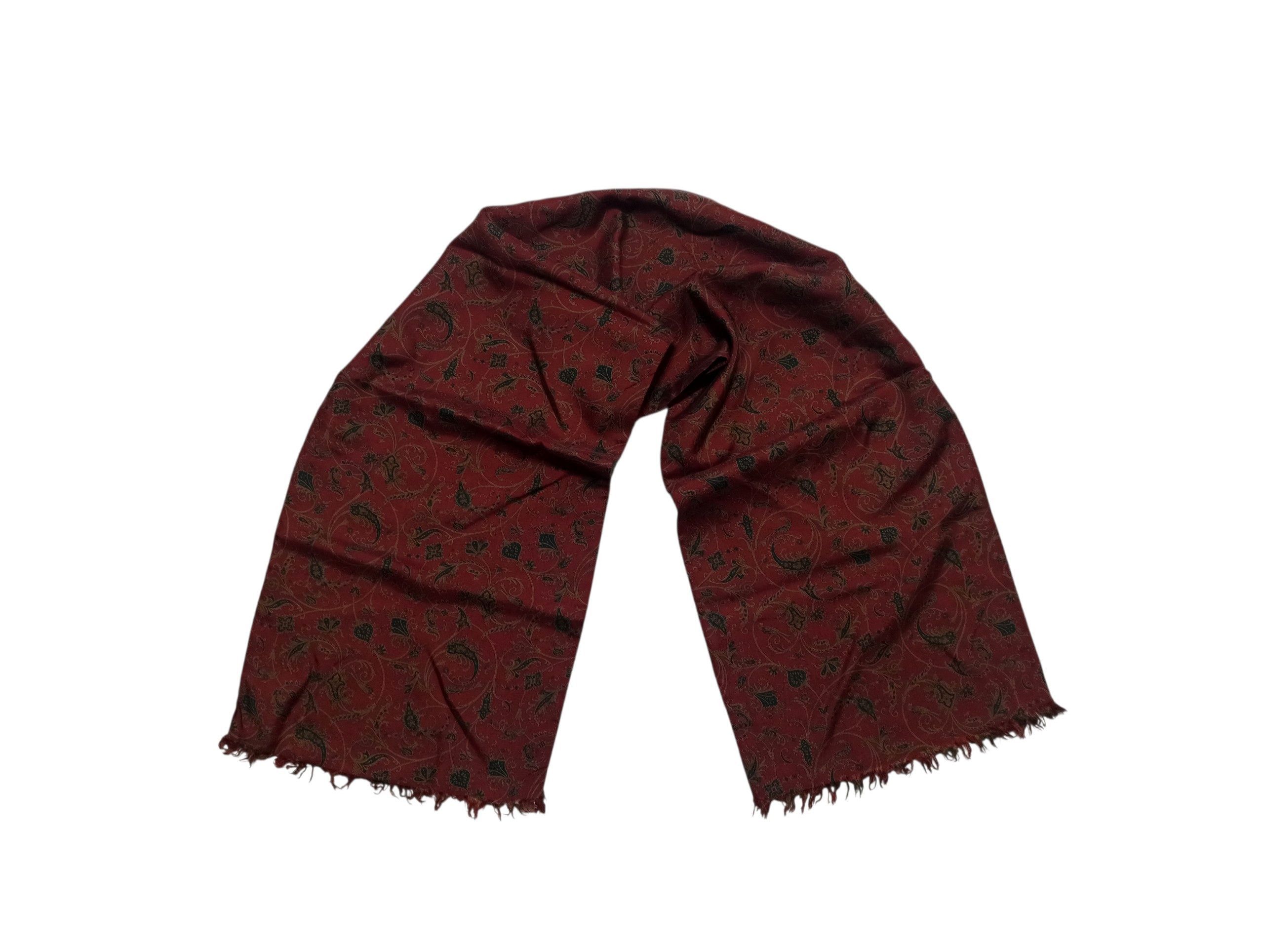 Phoenix Clothing Phoenix Wien Reversible Silk & Wool Paisley Scarf Size ONE SIZE - 1 Thumbnail