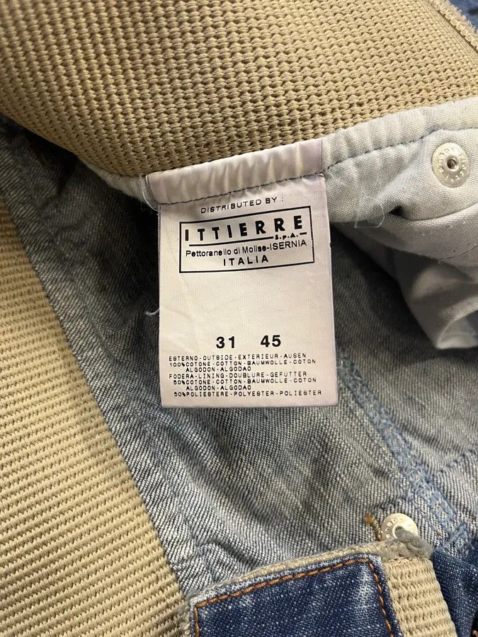 Dolce & Gabbana AW2004 Dolce & Gabbana Blue Denim Cargo Written Jeans Size US 31 - 10 Thumbnail