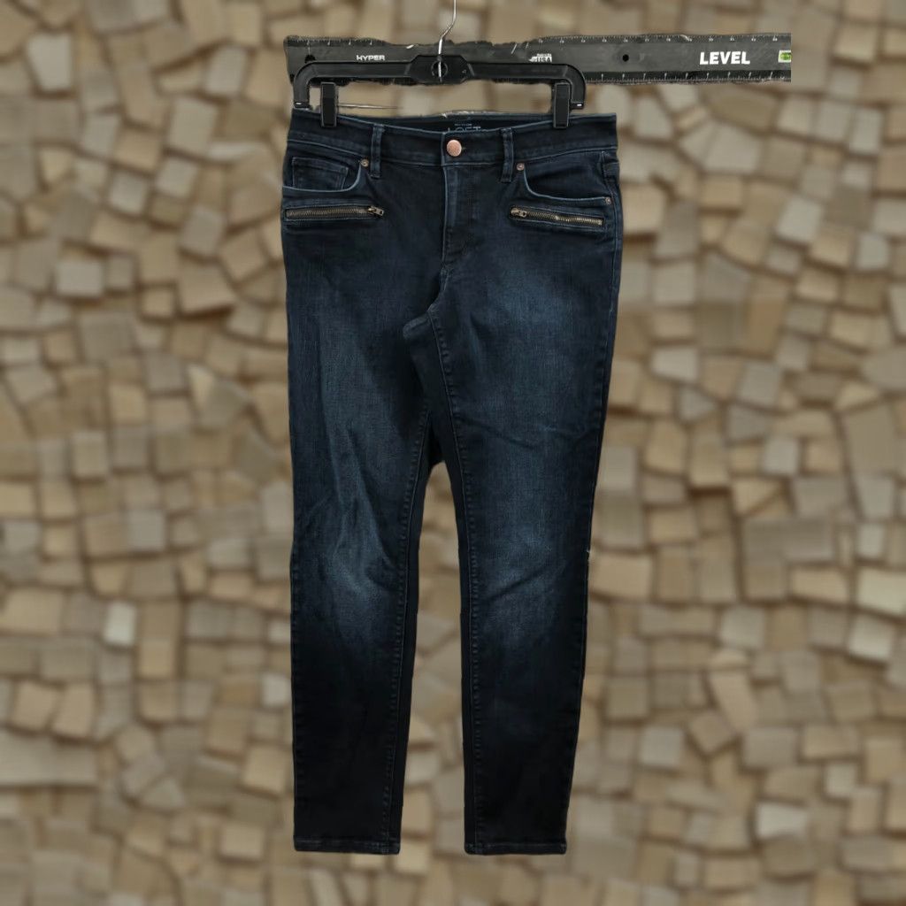 Loft LOFT Jeans Skinny Women Blue Dark Wash Size 6 5-Pocket Denim Regular Mid Rise Size 28" / US 6 / IT 42 - 1 Thumbnail