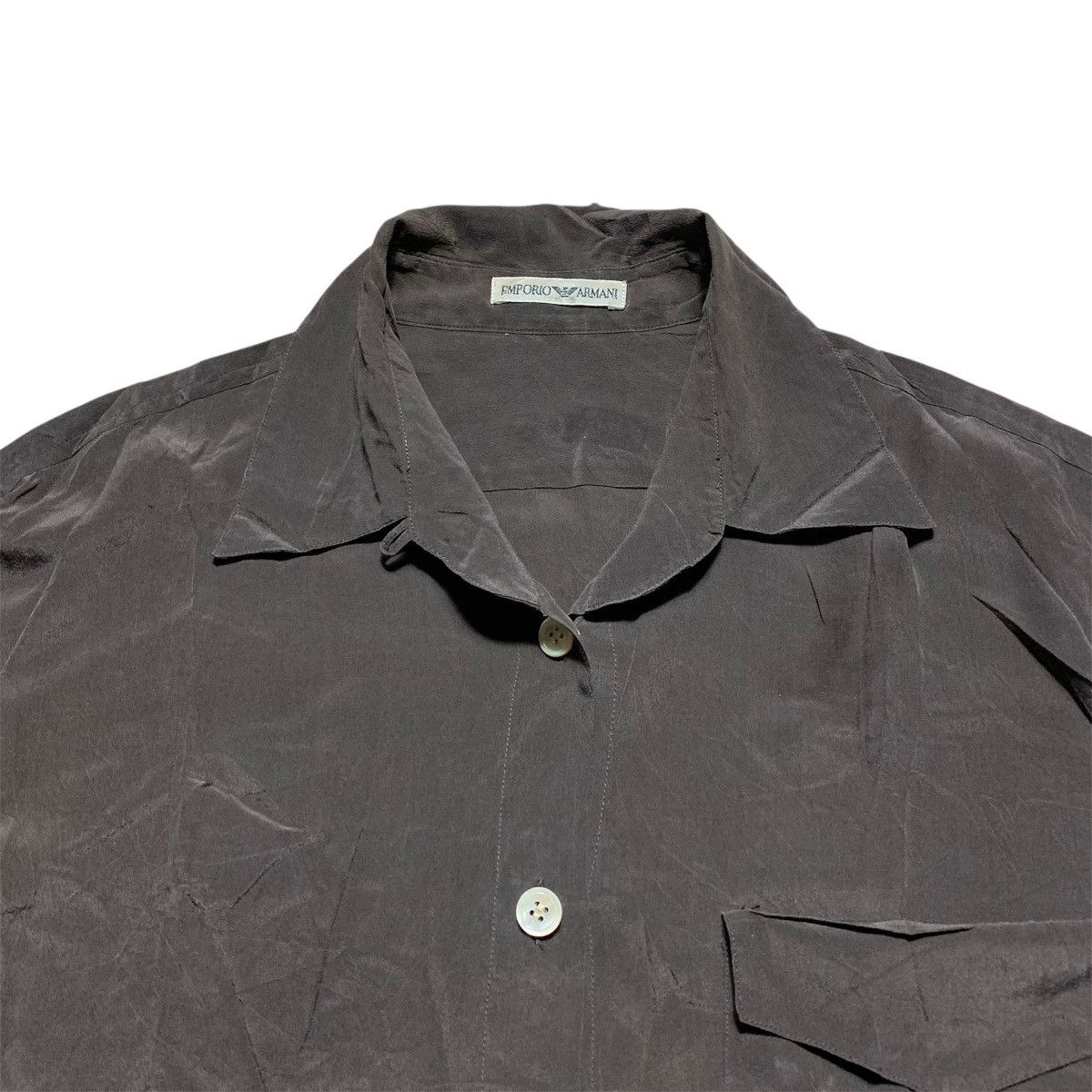 Armani Collezioni Vtg 90s Emporio Armani Shirt Collar Open Size US L / EU 52-54 / 3 - 6 Thumbnail
