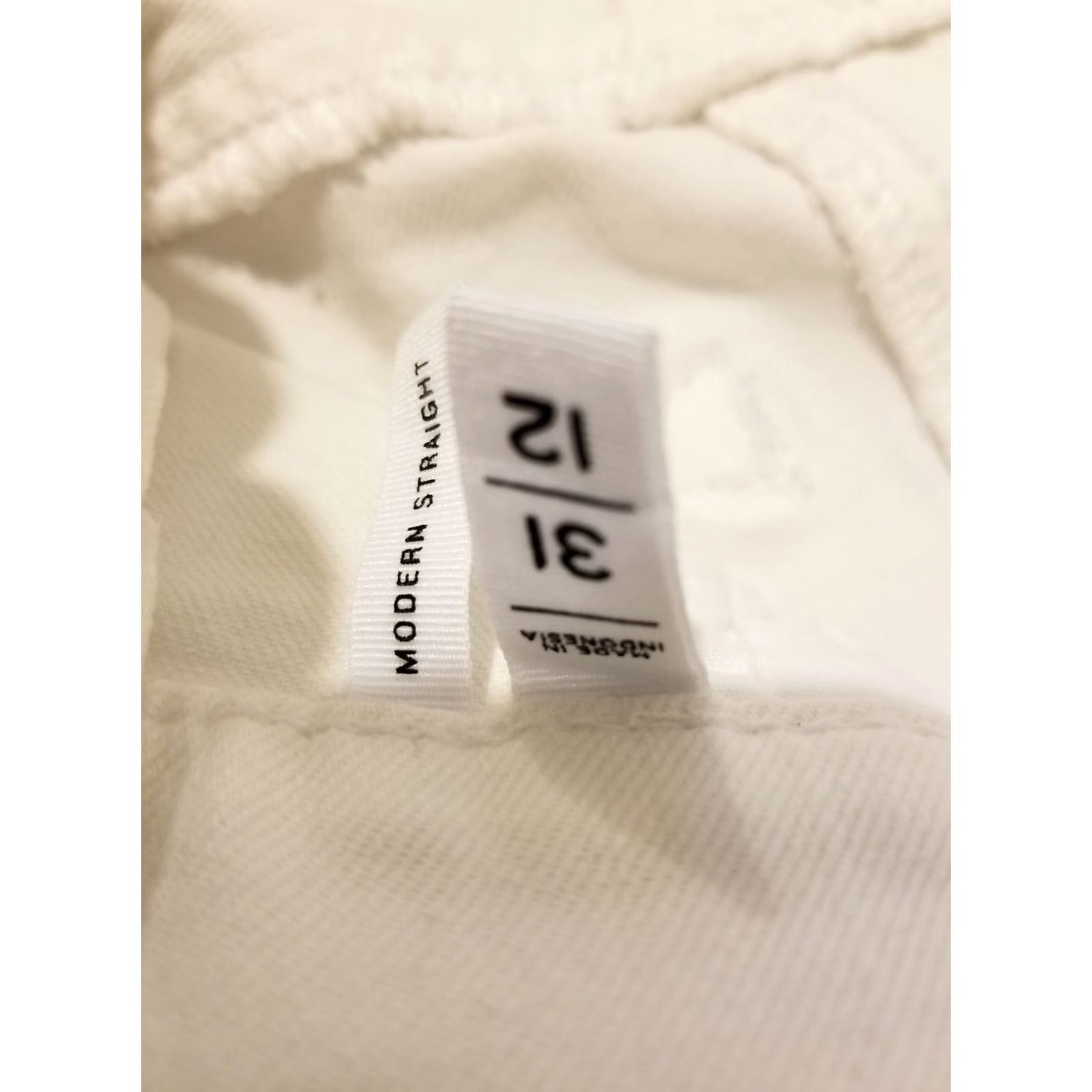 Ann Taylor Womens Ann Taylor Jeans Pants 12 White Denim Stretch Skinny Regular Size 12 Womens Jeans Size 34" / US 12 / IT 48 - 7 Thumbnail