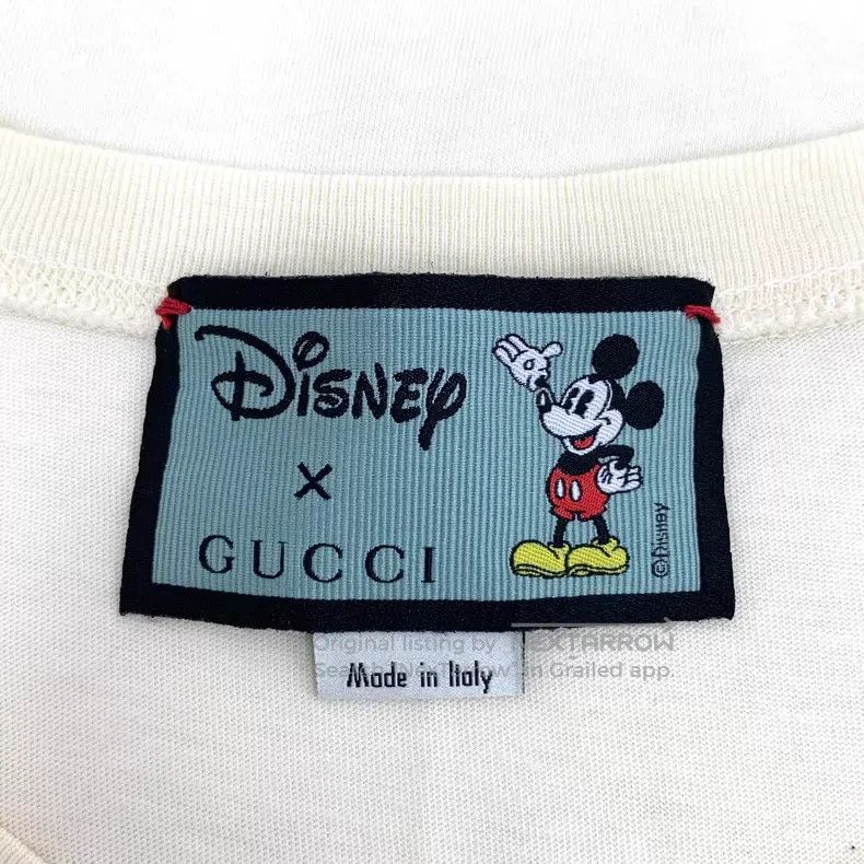 Gucci Gucci 20-year limited beige Mickey print cotton short-slee Size XXS / US 00 / IT 34 - 5 Thumbnail