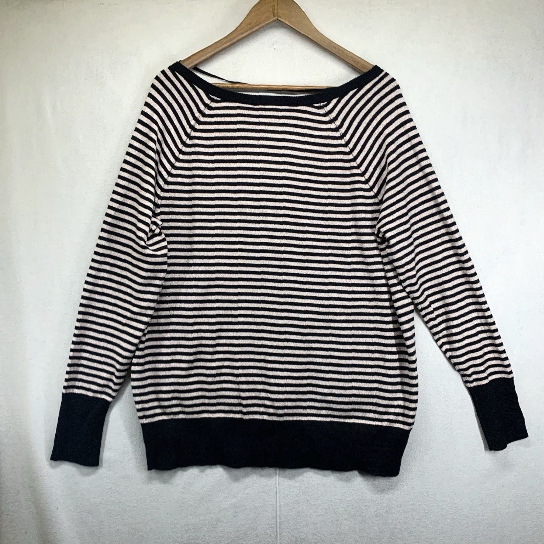 Vintage Lane Bryant Women’s Top Blouse Knit Cardigan Black Stripes Gold Metallic Relaxed 18/20 Casual Formal Party Workwear Size XXL / US 16-18 / IT 52-54 - 2 Thumbnail