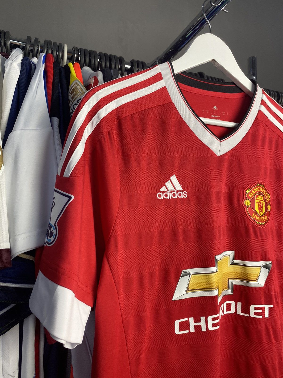 Adidas 2015/16 ADIDAS MANCHESTER UNITED SOCCER FOOTBALL JERSEY SHIR Size US S / EU 44-46 / 1 - 3 Thumbnail
