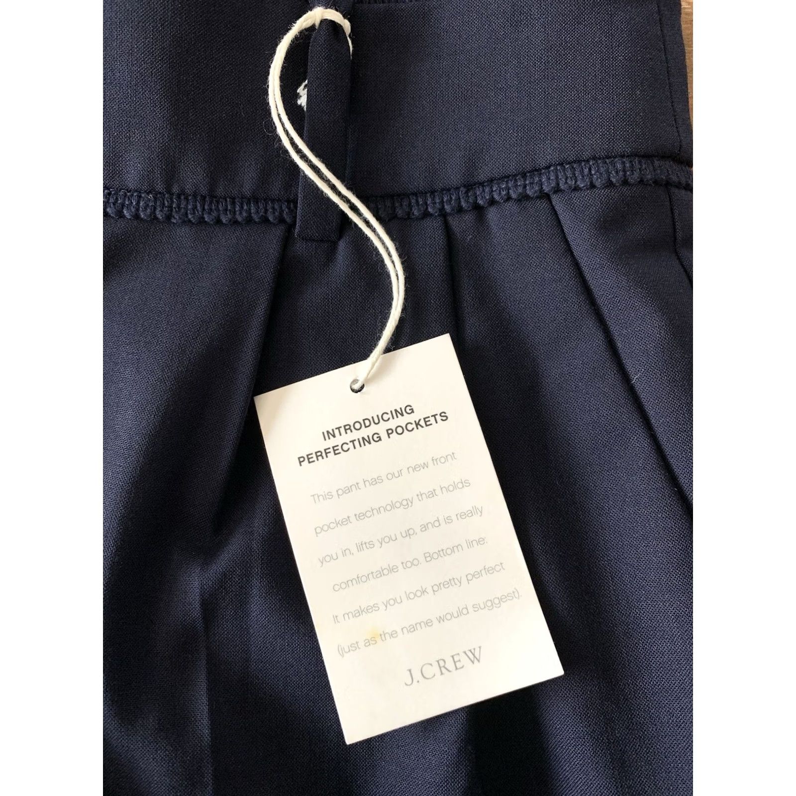 J.Crew VINTAGE NWT J Crew Cropped Dress Pants Womens 6 Blue Wool Blend Office Career City Preppy Size 28" / US 6 / IT 42 - 5 Thumbnail