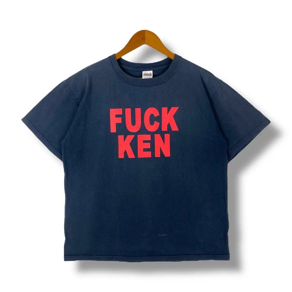 Band Tees Vintage 00's FUCK KEN Pizza Of Death Records Faded Tee Shirt Size US M / EU 48-50 / 2 - 1 Thumbnail