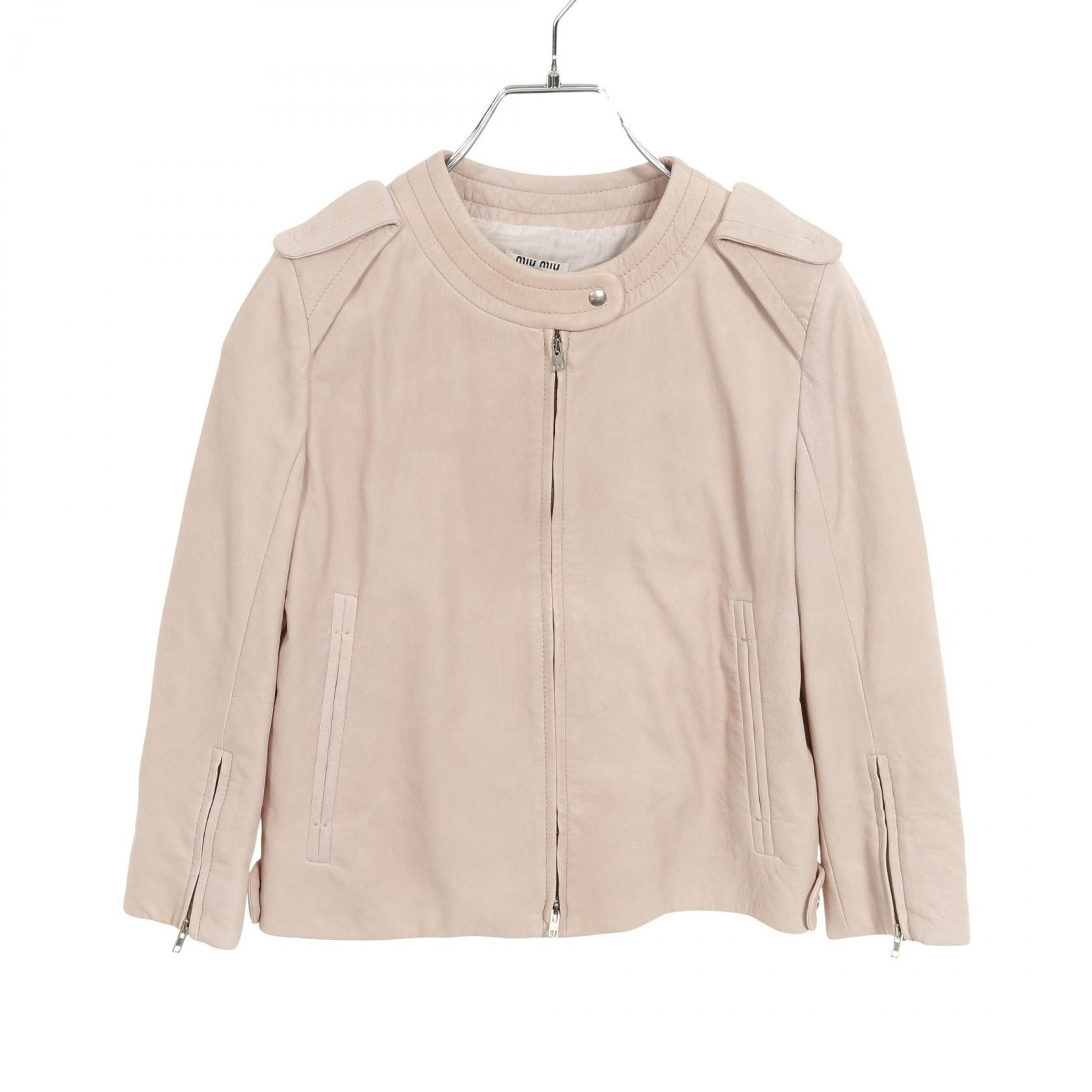 Miu Miu Miu Miu Miu Miu Leather Outerwear Leather Outerwear Size ONE SIZE - 1 Thumbnail