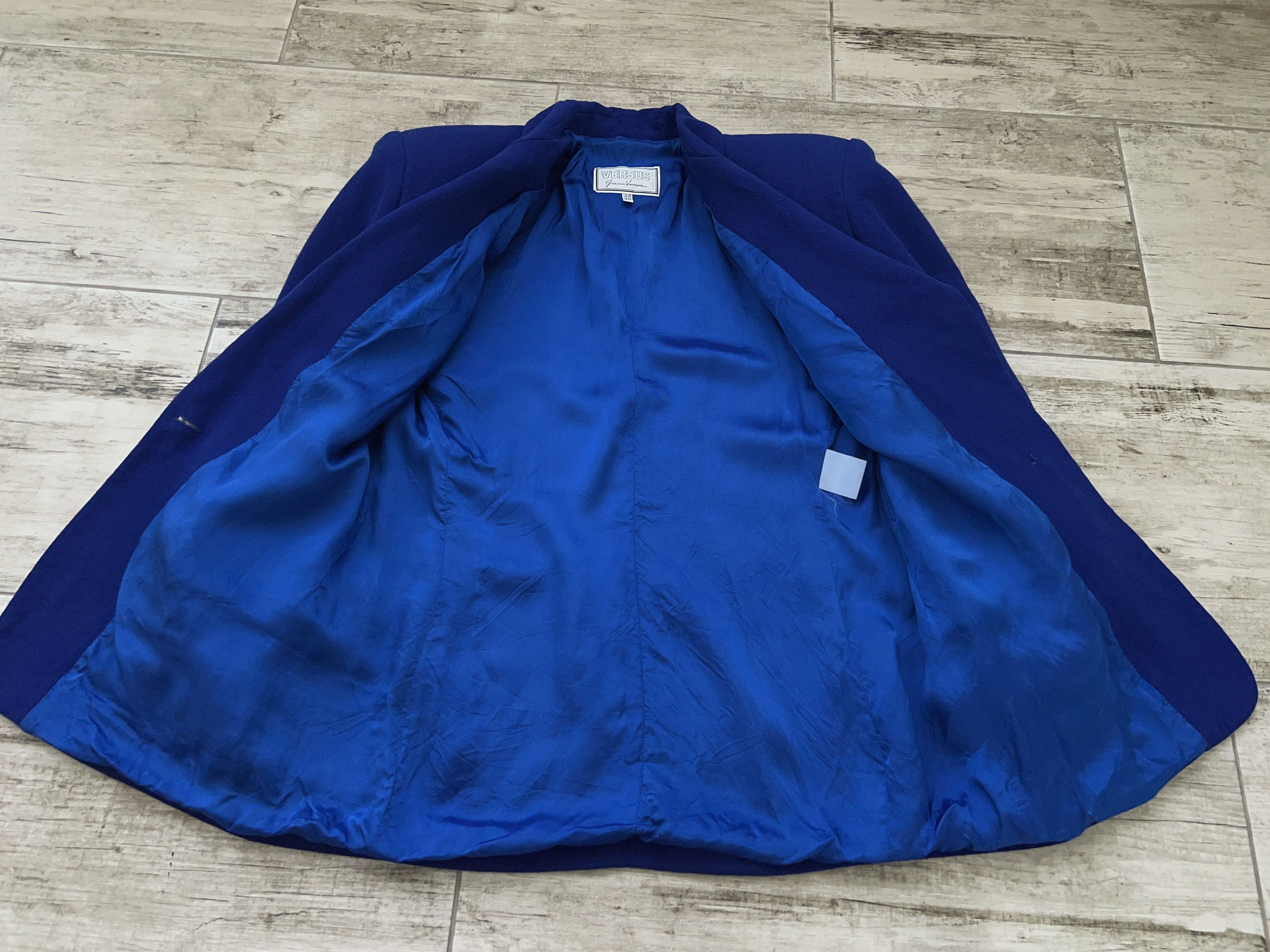 Versace × Versus Versace × Vintage Womens Versus Gianni Versace Wool Blazer Jacket Size 34 / 48 Size XL / US 12-14 / IT 48-50 - 4 Thumbnail