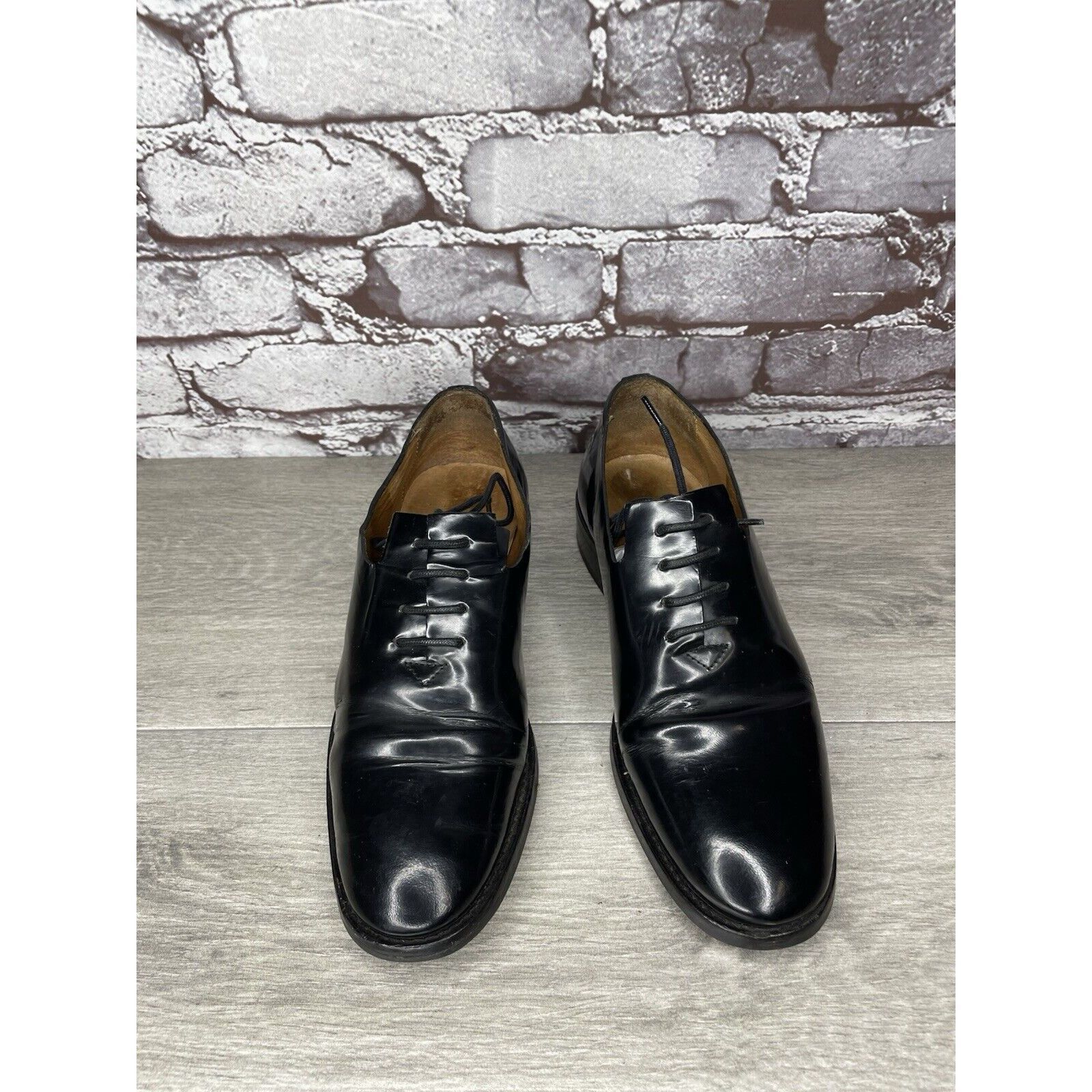 Other Filipe Sousa Black Patent Leather Oxfords Lace Up Shoes Wome Size US 7.5 / IT 37.5 - 15 Thumbnail