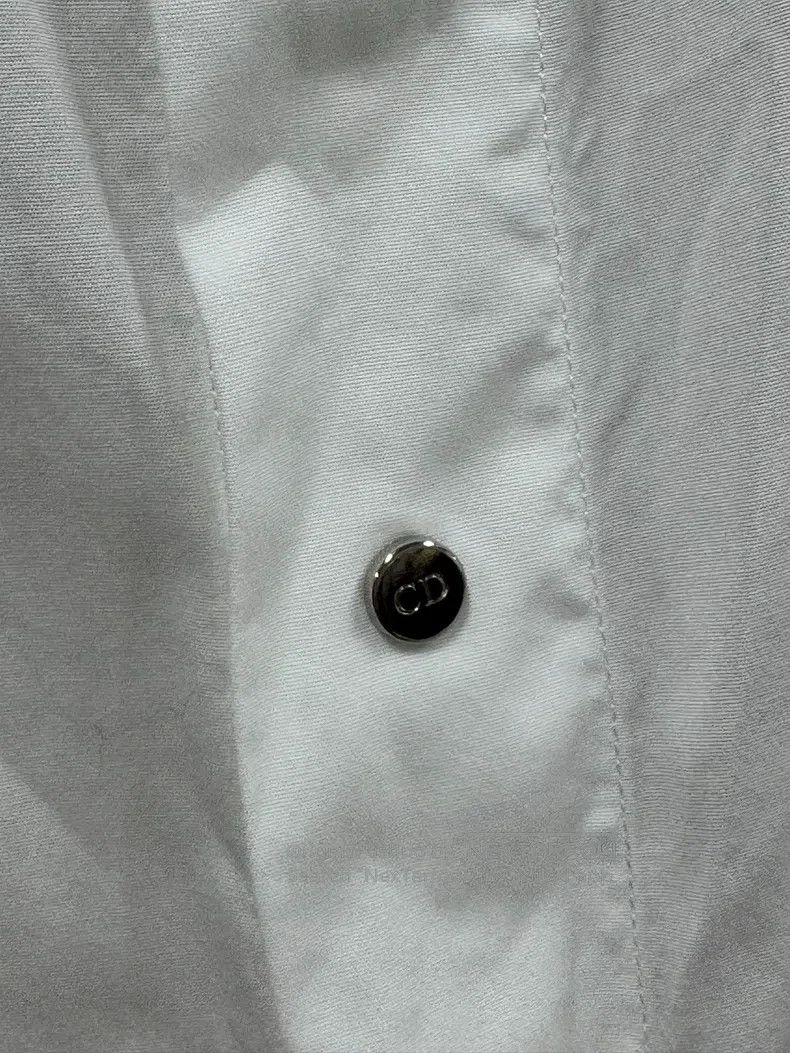 Dior Dior Size38 White long-sleeved shirt with metal buttons Size US XXS / EU 40 - 5 Thumbnail