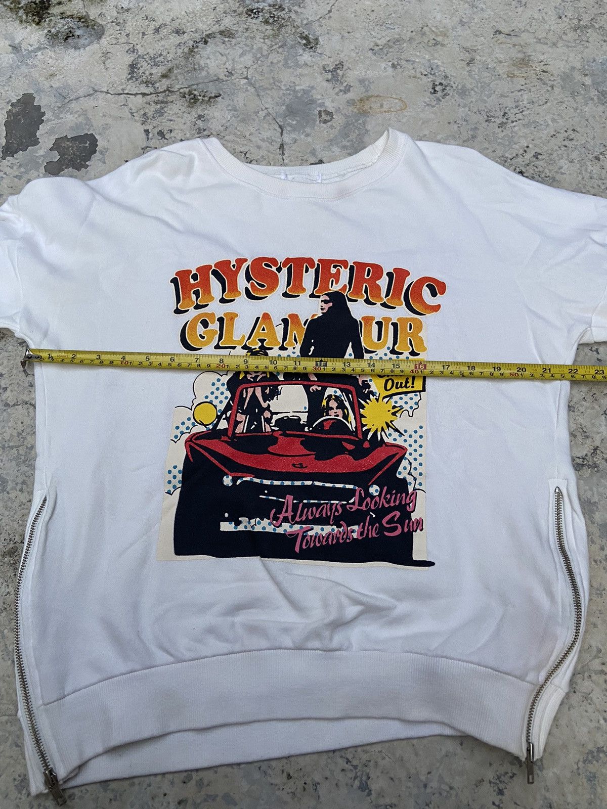 Hysteric Glamour 2000s Y2K sweatshirt women art double zipper Size US L / EU 52-54 / 3 - 8 Thumbnail