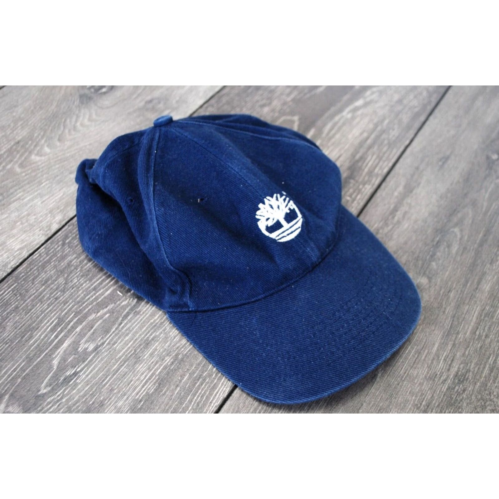 Timberland VINTAGE Timberland Hat Cap Strapback Blue Adjustable Adult Mens Cotton 90s USA Size ONE SIZE - 2 Thumbnail
