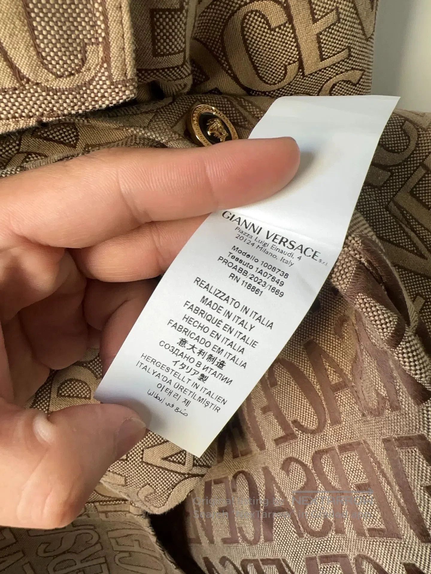 Versace Versace All-over Print Jacket. Size US L / EU 52-54 / 3 - 4 Thumbnail