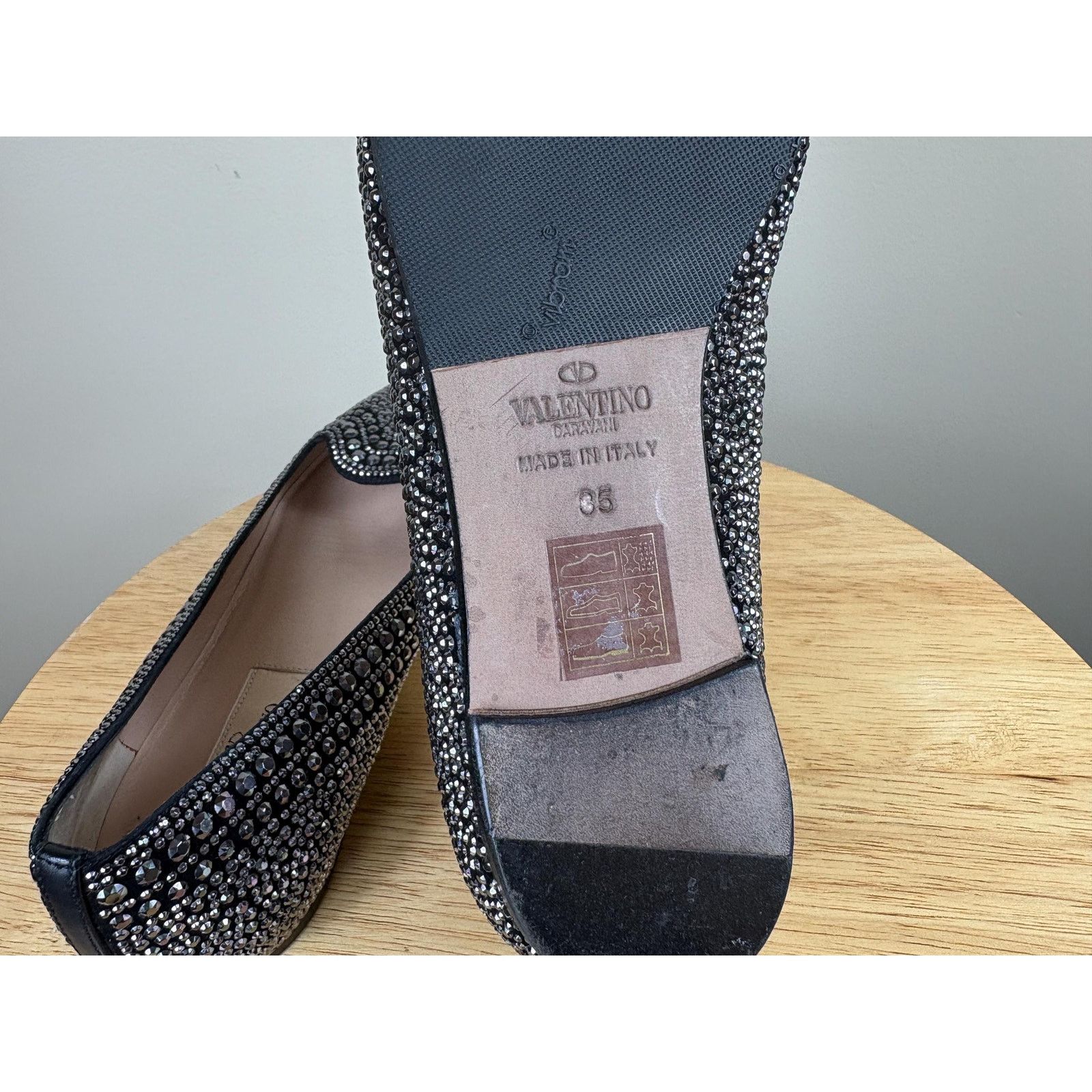 Valentino Authentic Valentino Garavani Silver Studded Flat Size US 5 / IT 35 - 7 Thumbnail
