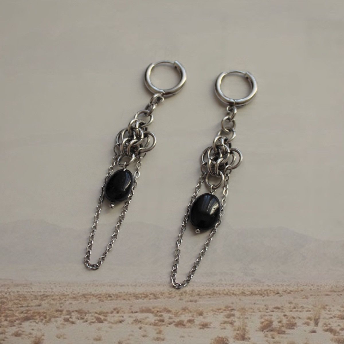 Handmade 🦇CROSS EARRINGS🦇 Size ONE SIZE - 2 Thumbnail