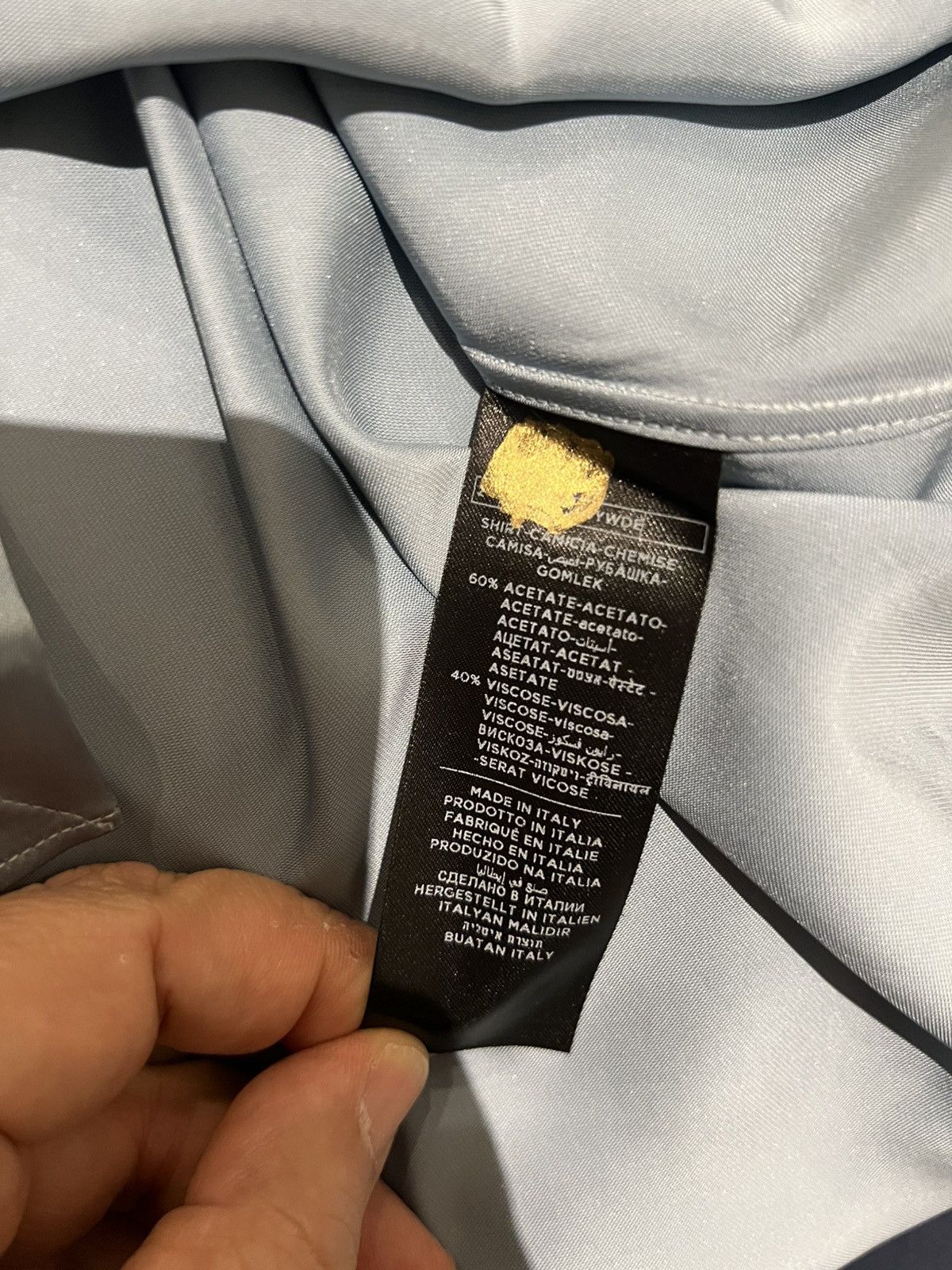 Tom Ford Tom Ford Dress Shirt Blue 15/35 shiny Size US M / EU 48-50 / 2 - 13 Thumbnail