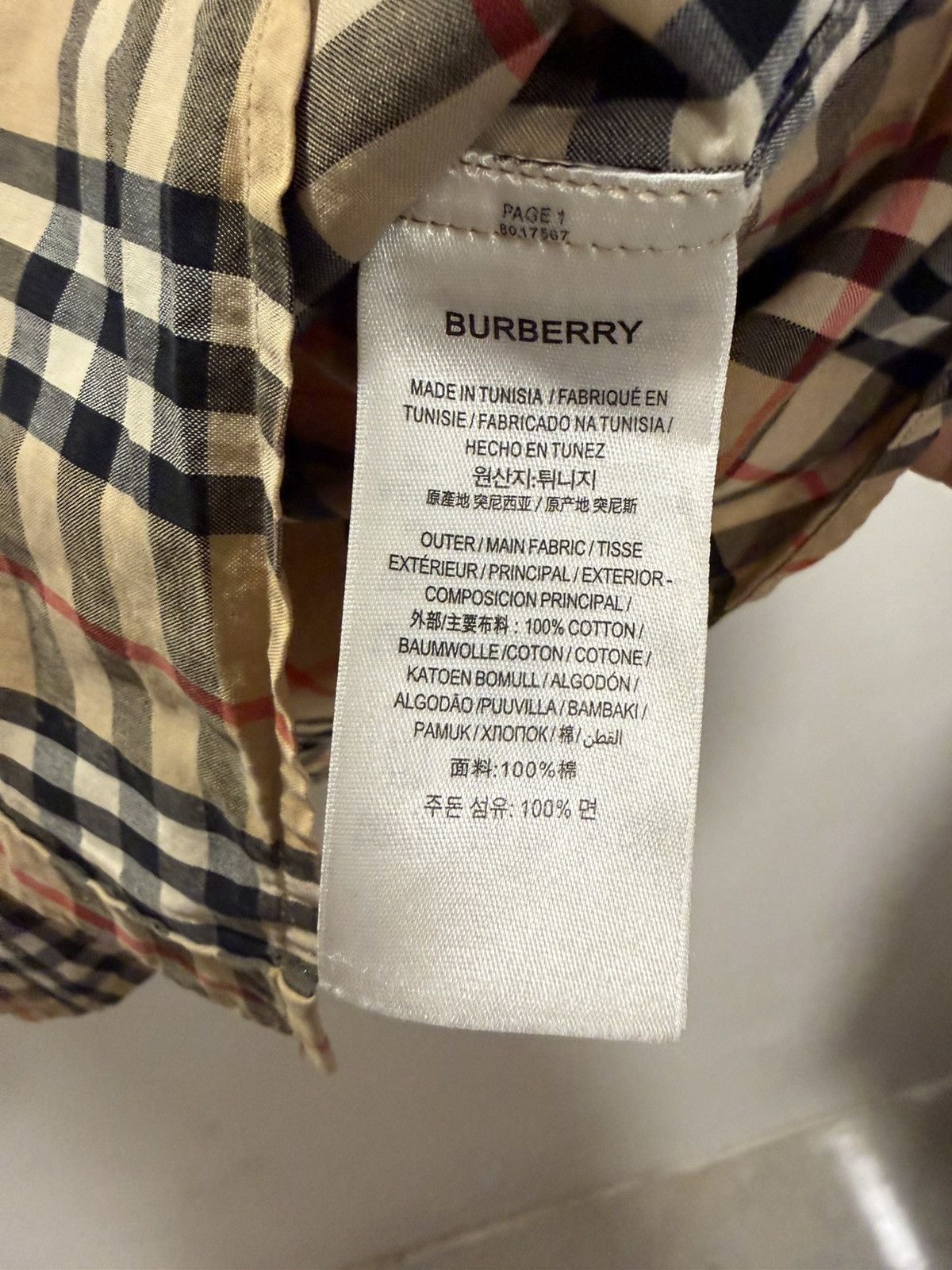 Burberry Burberry London England Shirt “Nova Check) Size US S / EU 44-46 / 1 - 7 Thumbnail