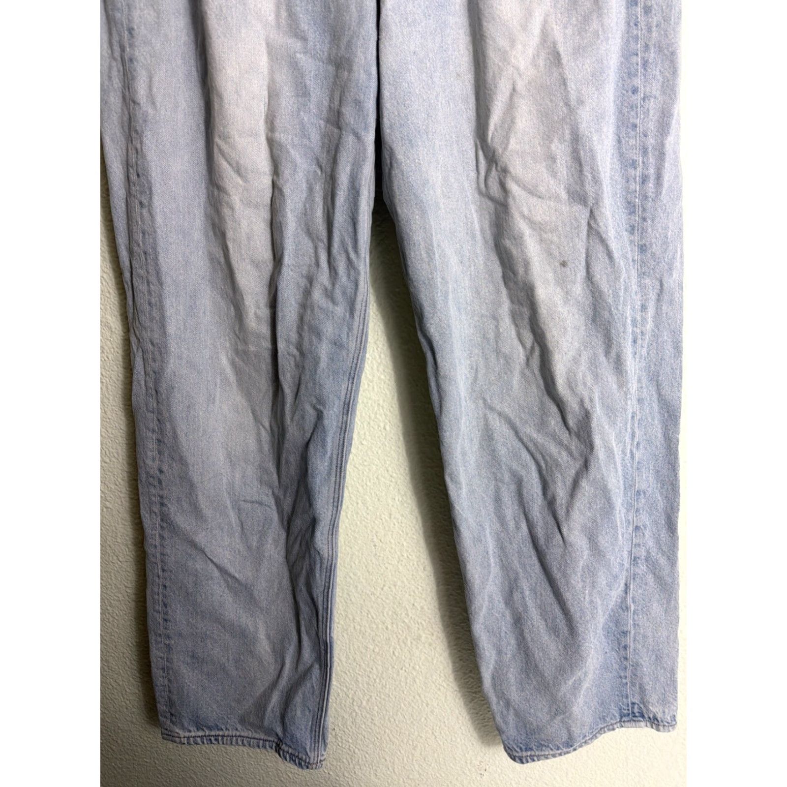 American Eagle Outfitters VINTAGE American Eagle Jeans Baggy Light Wash 32x31 Distressed Women 14 Blue Straight Size 24" / US 00 / IT 34 - 2 Thumbnail