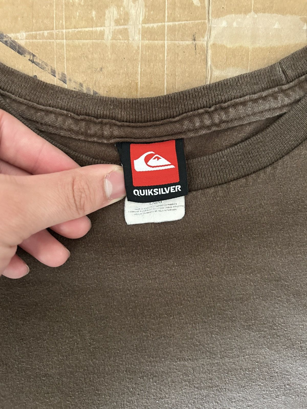 Quiksilver vintage Quiksilver brown t shirt Size US L / EU 52-54 / 3 - 4 Thumbnail