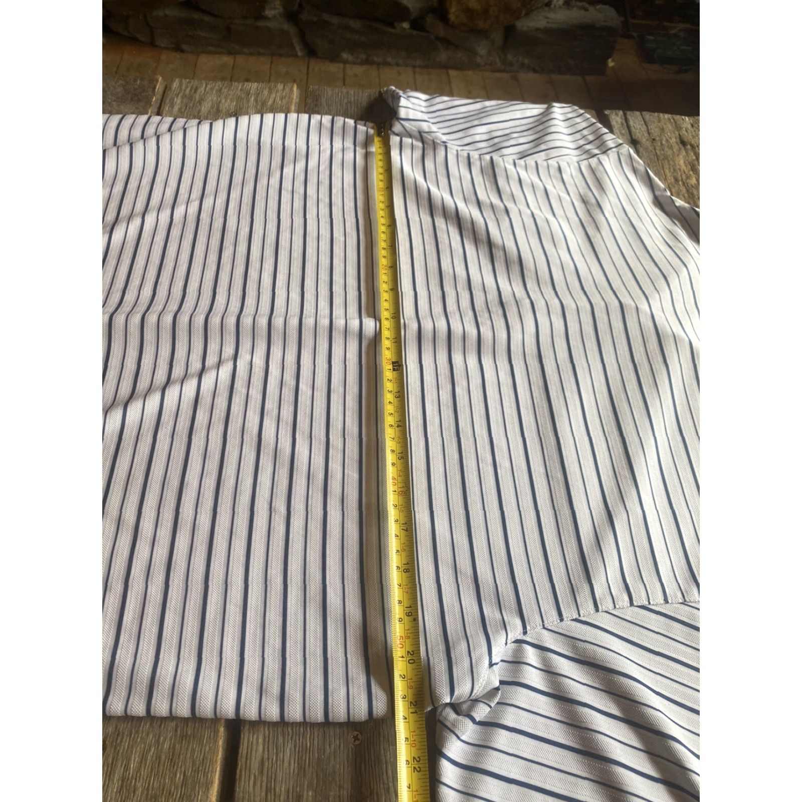Adidas Adidas Climalite Mens Medium Pebble Beach US Open Short Sleeve Sreiped Size US 31 - 7 Thumbnail
