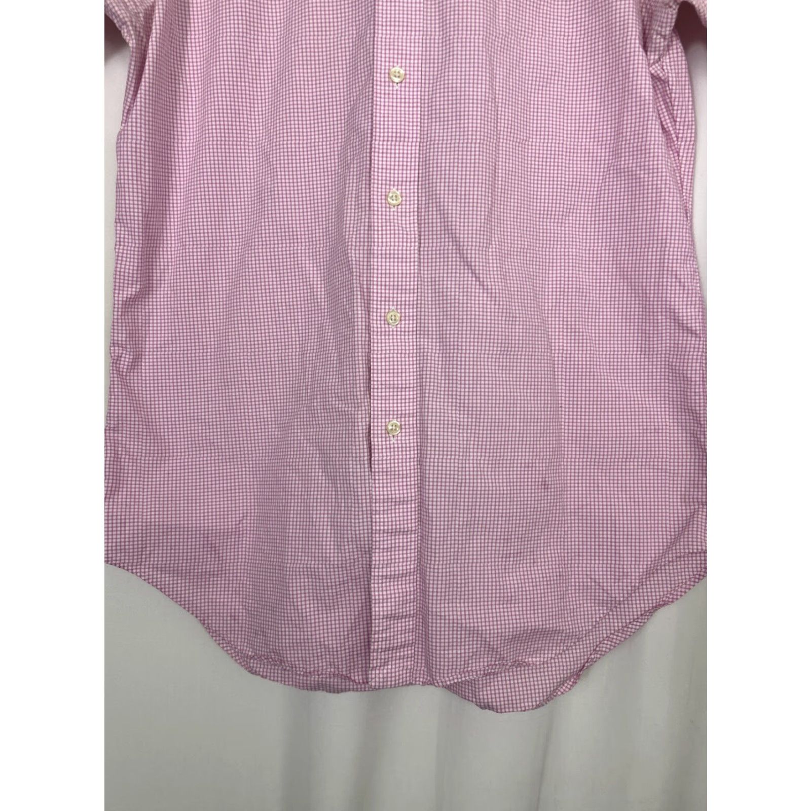 Ralph Lauren Ralph Lauren Mens Button-Down Shirt Long Sleeve 15 Pink White Stripe Size US M / EU 48-50 / 2 - 5 Thumbnail
