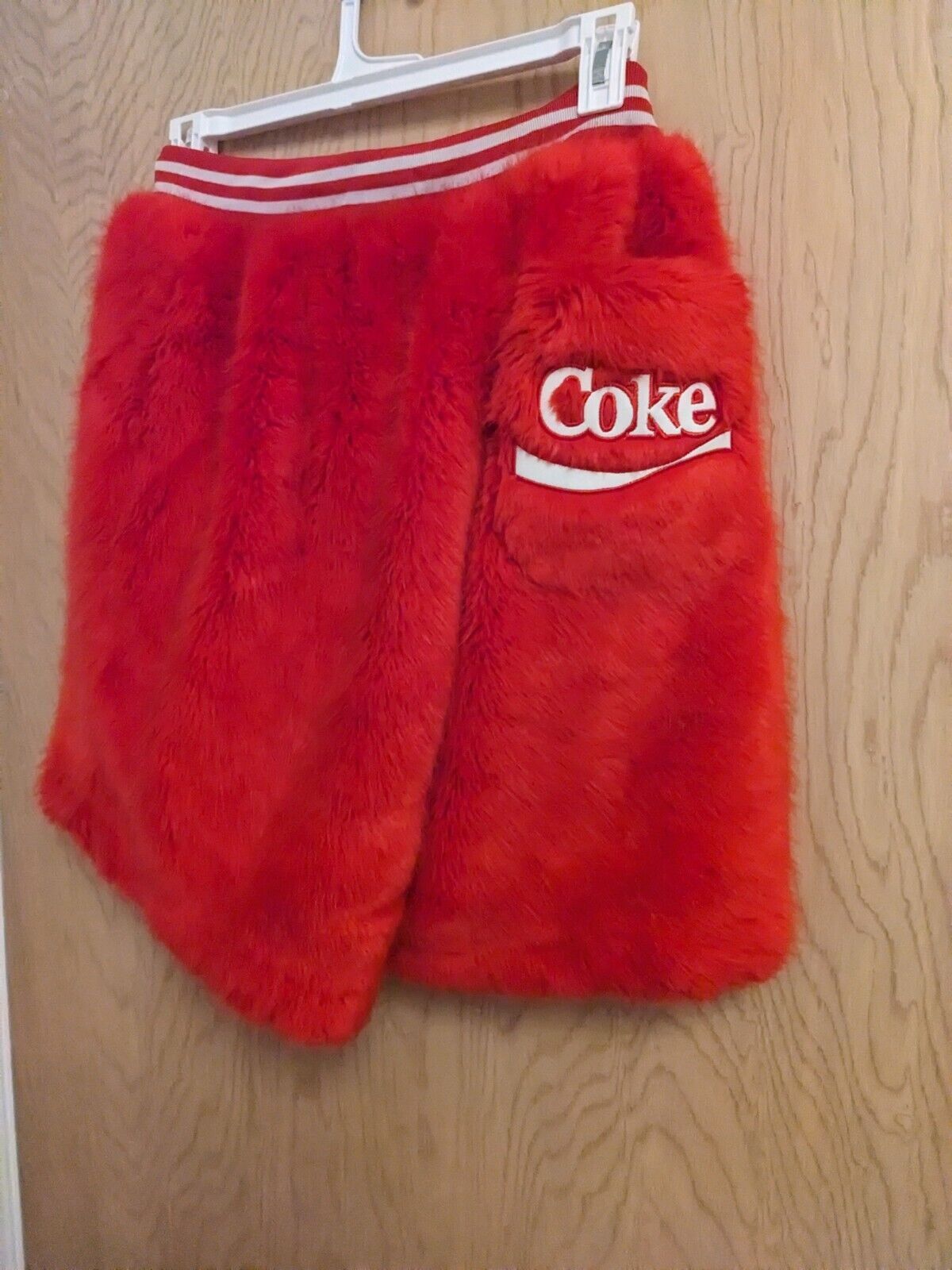 image of Super Fuzzy Coca-Cola Shorts By Joyrich Circa 2015 in Coca/Cola Red, Men's (Size 32)