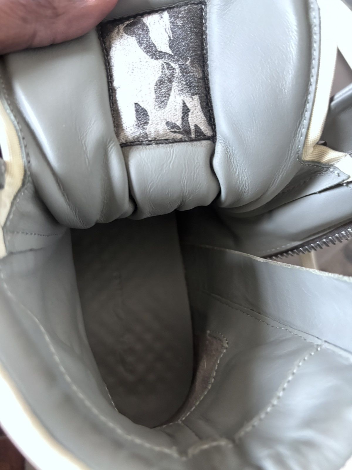 Rick Owens Gray Temple Geobasket Sneakers Size US 5 / EU 37 - 3 Thumbnail