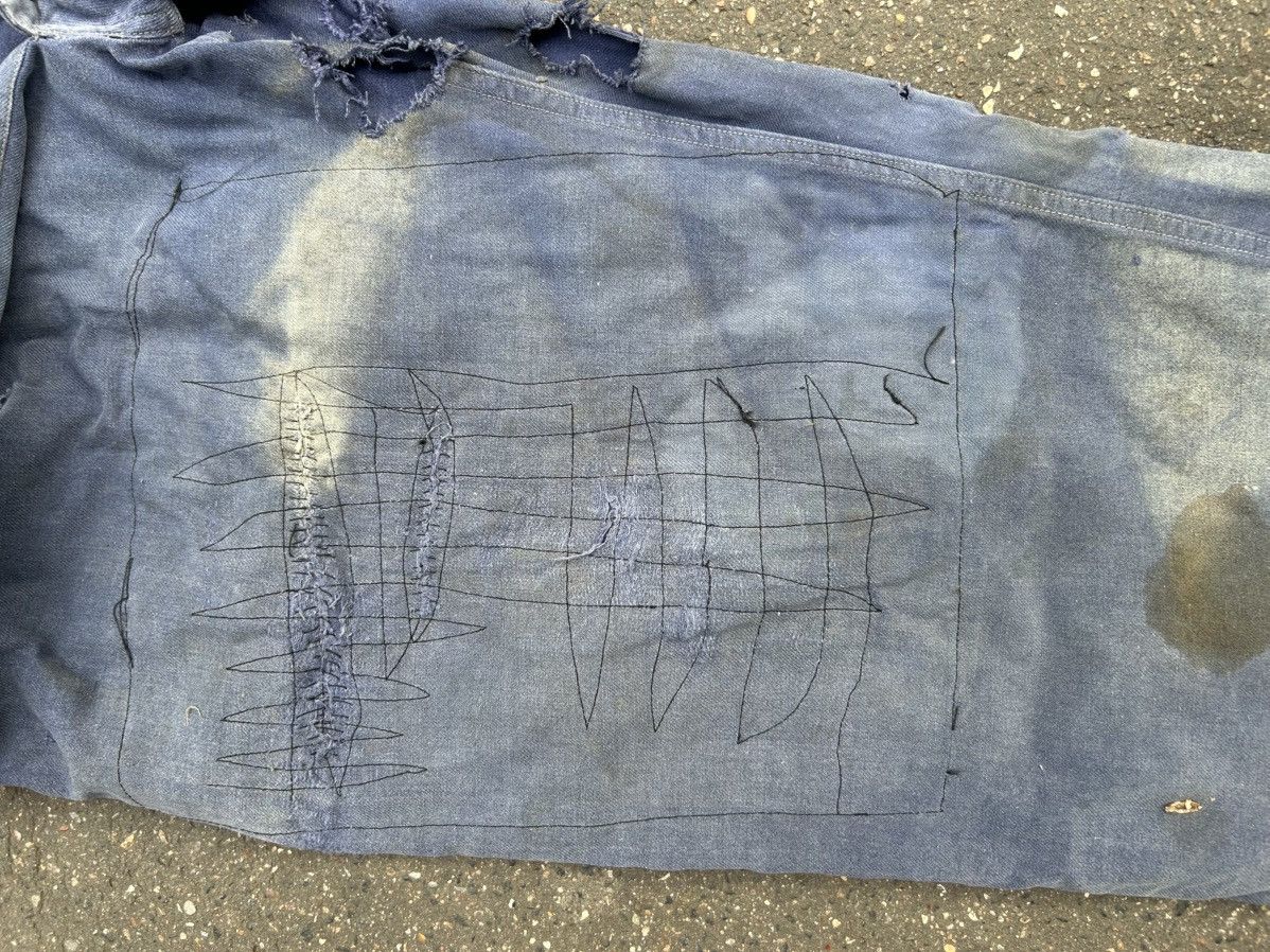 Other Blue work pants, old Distress patch Size US 33 - 4 Thumbnail