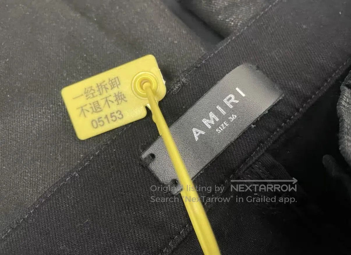 Amiri Black Distressed Denim Jeans. Size US 36 / EU 52 - 6 Thumbnail