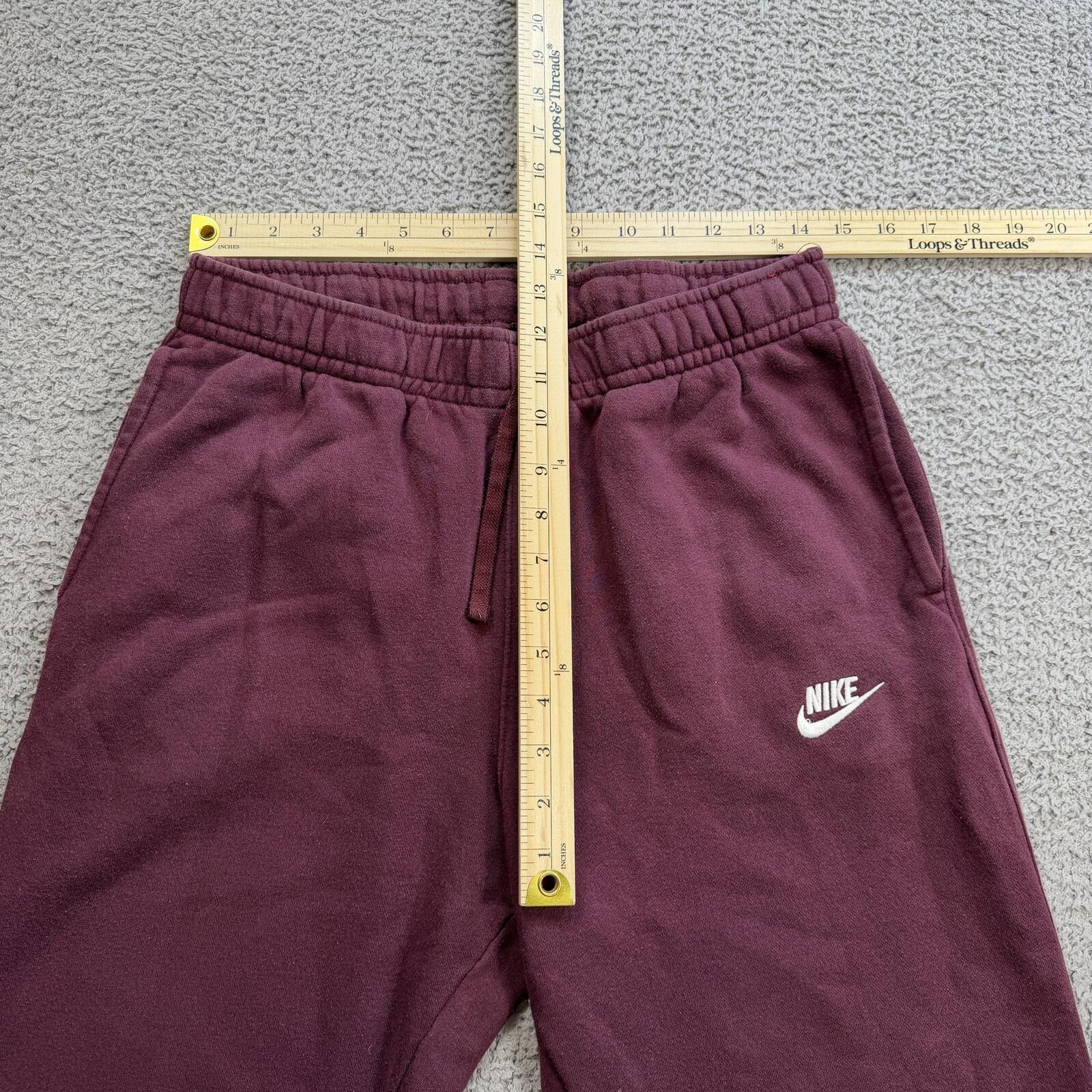 Nike Nike Club Fleece Jogger Sweatpants Burgundy Maroon Mens M Size US 32 / EU 48 - 4 Thumbnail