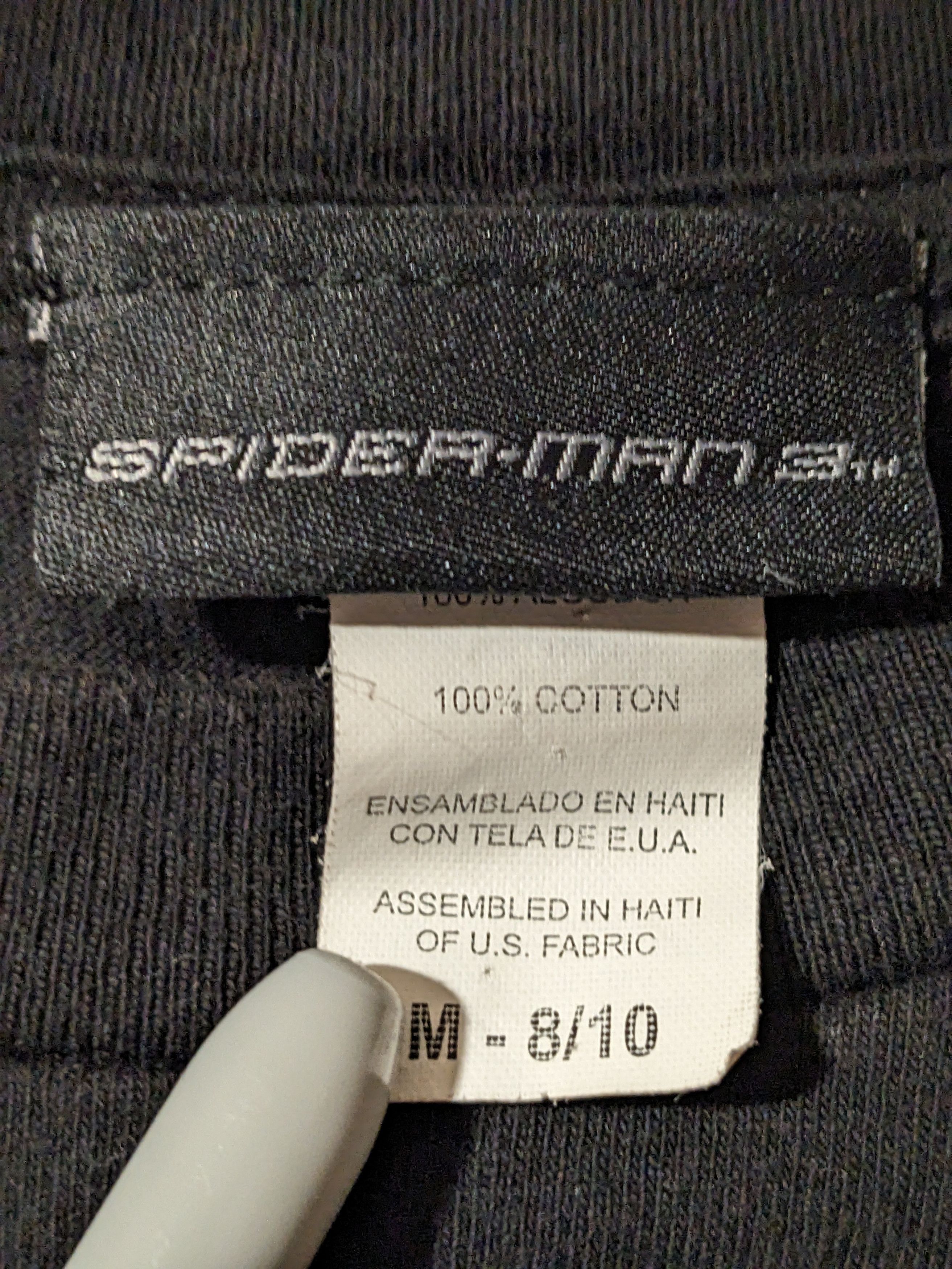 Marvel Comics × Vintage Vintage 2007 Spider-Man 3 Movie Promo YOUTH Black T-Shirt Size US M / EU 48-50 / 2 - 3 Thumbnail