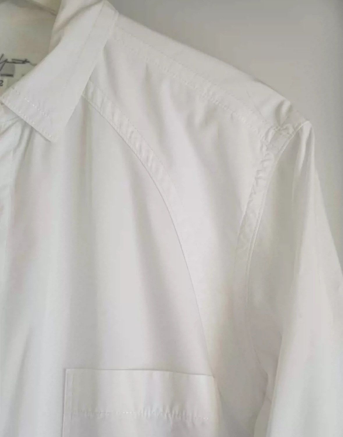 Yohji Yamamoto Yohji Yamamoto 15ss Bias Cut White Shirt 2412-Nextarrow Size US M / EU 48-50 / 2 - 3 Thumbnail