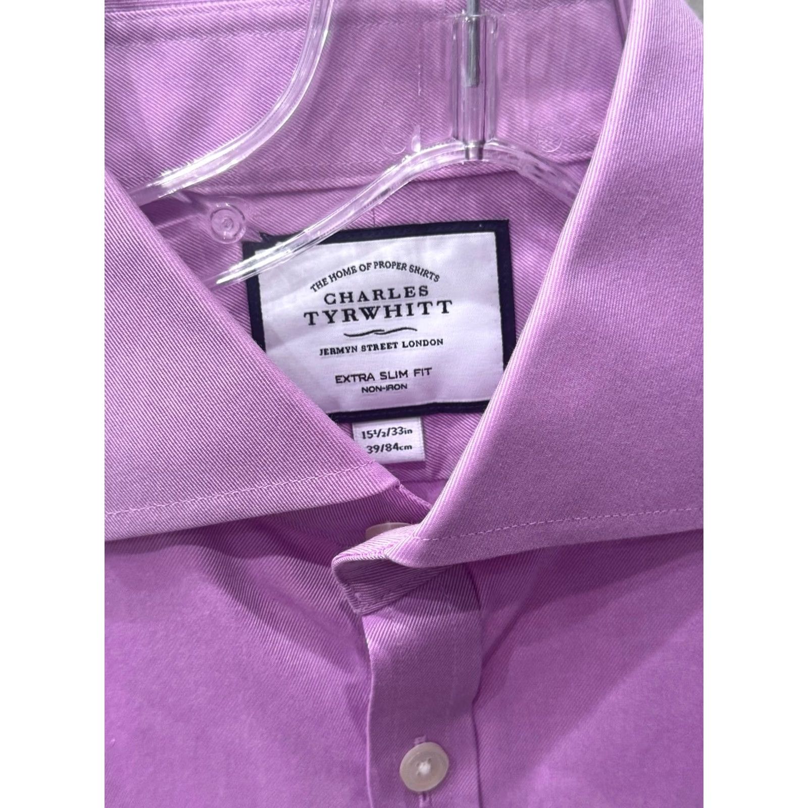 Charles Tyrwhitt Charles Tyrwhitt Lavender LONG SLEEVE SHIRT Medium M 15.5 x 33 Mens Size US M / EU 48-50 / 2 - 5 Thumbnail