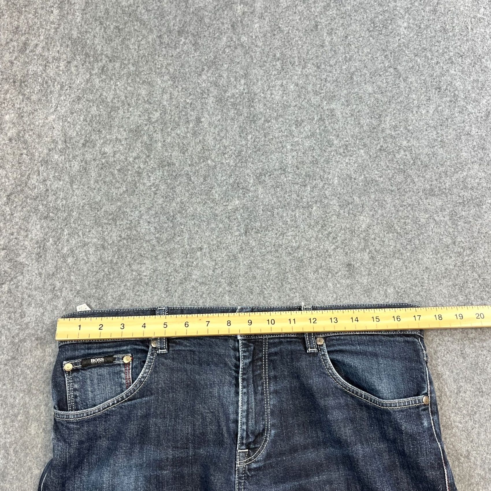 Hugo Boss HUGO BOSS Jeans Maine 1 Regular 34 34 Dark Wash Blue Denim 5-Pocket Stretch Mens Size US 34 / EU 50 - 6 Thumbnail