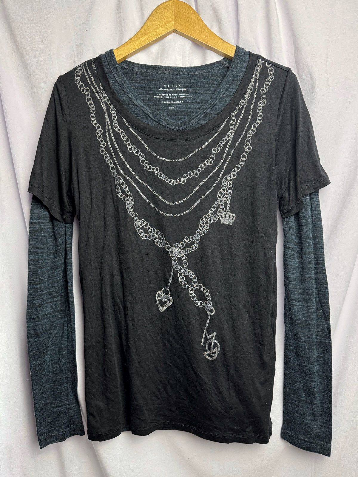 Hysteric Glamour × If Six Was Nine × Japanese Brand Double Layers Chain Necklace 1of1 Silck Modify Long Sleeve Size US M / EU 48-50 / 2 - 1 Thumbnail