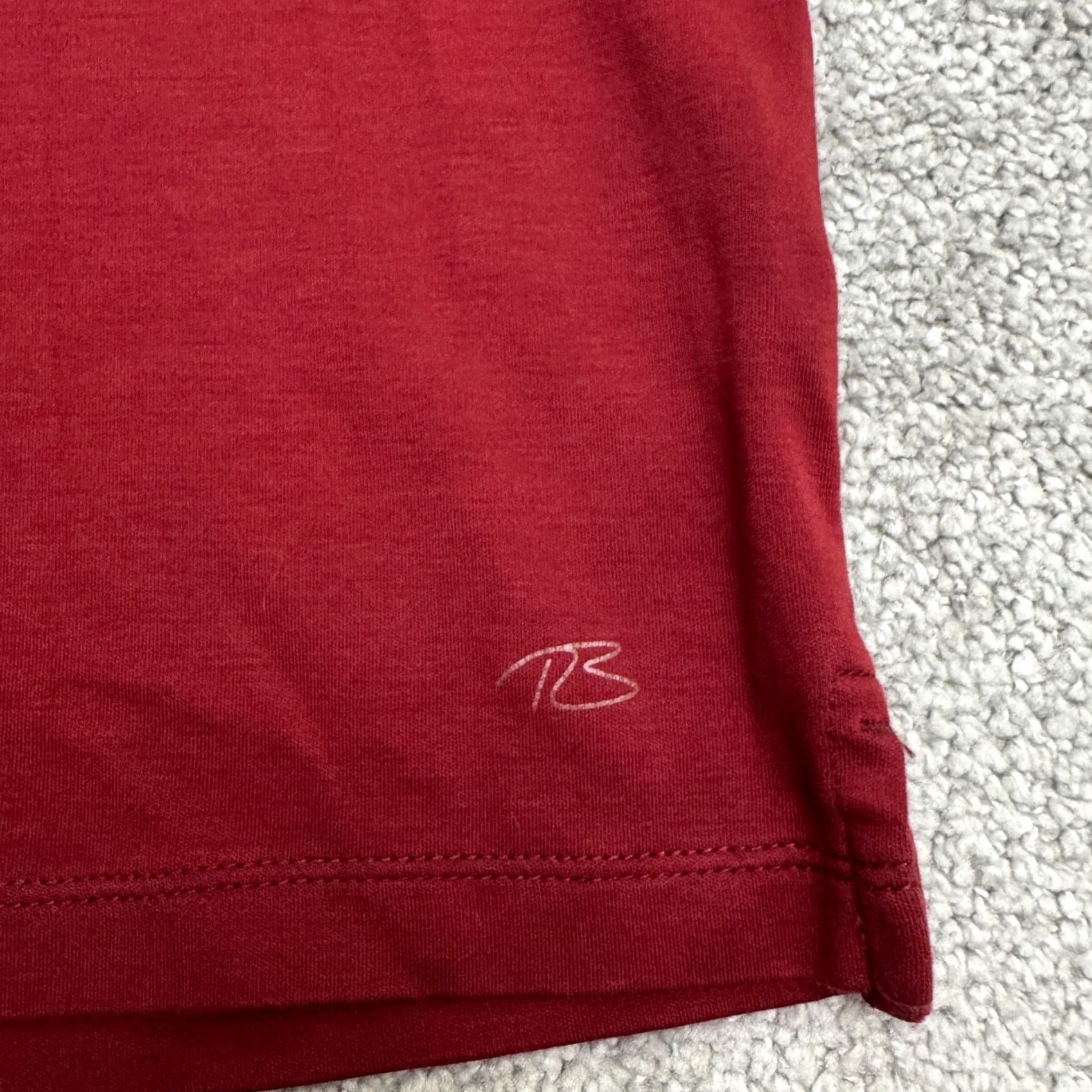 Vintage Robert Barakett Polo Shirt Men XL Red Long Sleeve Knit 100% Cotton Casual Classic Sports Size US XL / EU 56 / 4 - 7 Thumbnail