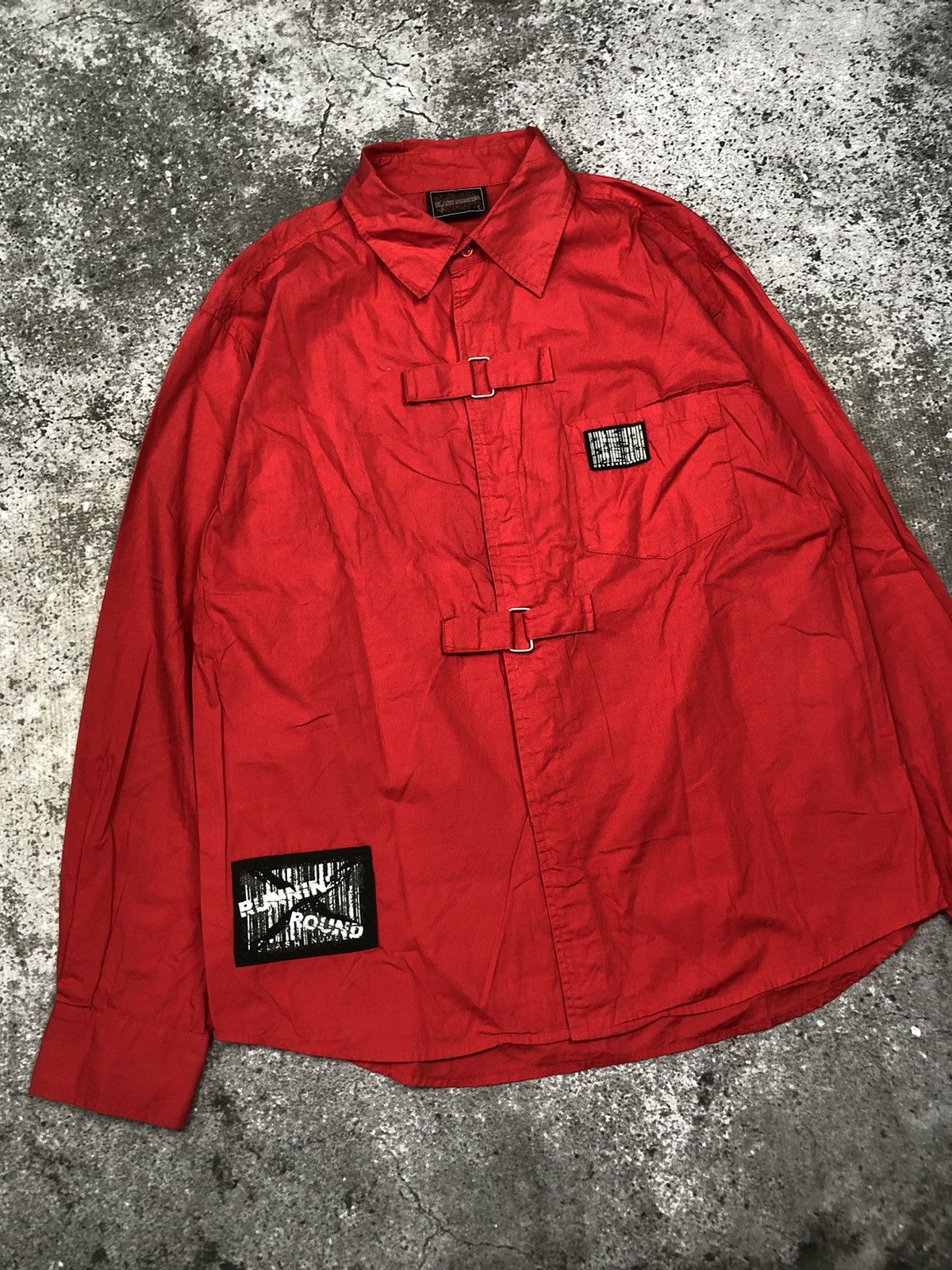 14th Addiction × Beauty Beast × Hysteric Glamour SLASH NUMBER BUTTON SHIRT Size US L / EU 52-54 / 3 - 2 Thumbnail