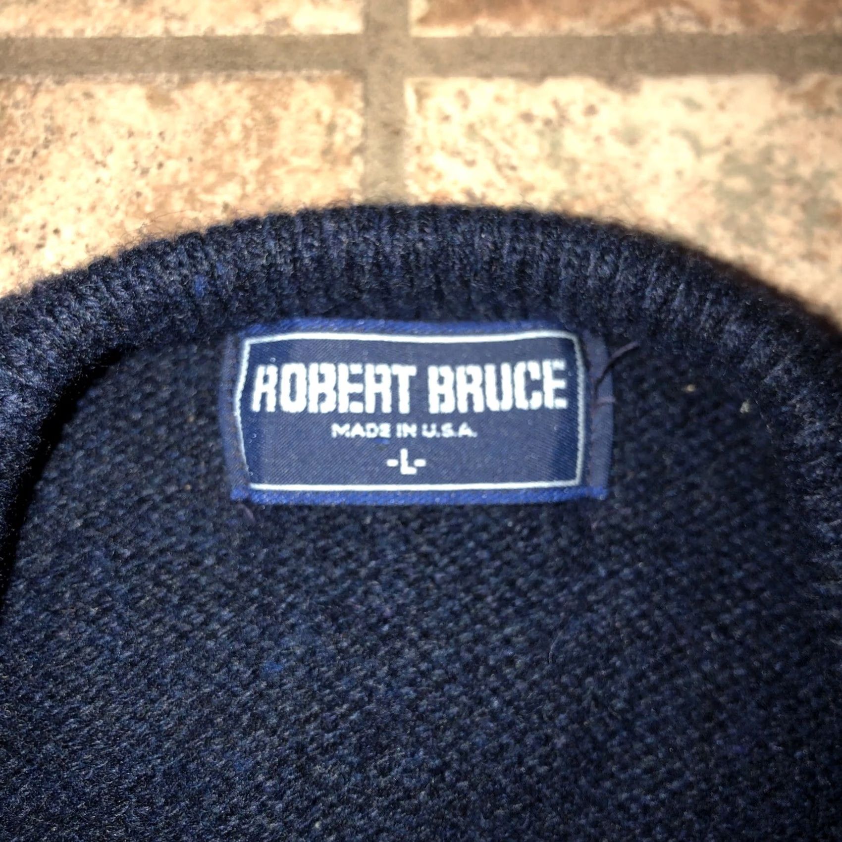 Vintage Robert Bruce USA MADE Blue Sweater Vest Mens L Size US L / EU 52-54 / 3 - 3 Thumbnail