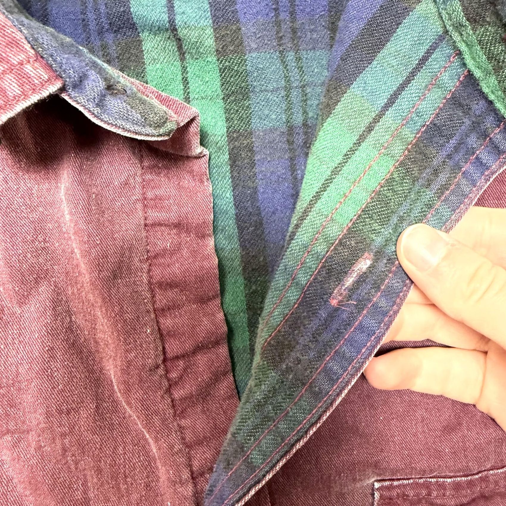 Vintage L.L. Bean Mens Large Red Corduroy Flannel Lined Long Sleeve Button Up Shirt Size US L / EU 52-54 / 3 - 5 Thumbnail