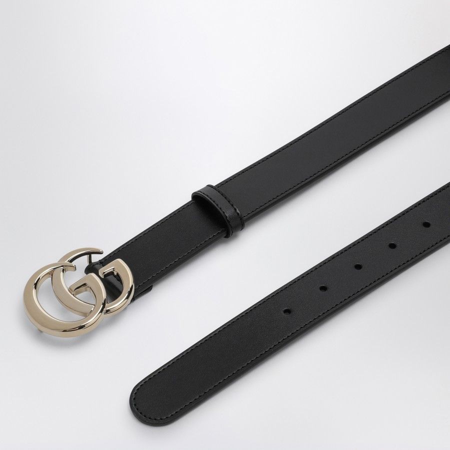 Gucci o1d2blof0824 Size: 80 / GG Marmont Leather Belt in Black Size ONE SIZE - 3 Thumbnail