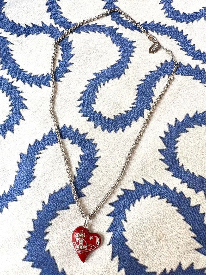 Vivienne Westwood Vivienne Westwood Vintage Red Heart Necklace Size ONE SIZE - 3 Thumbnail