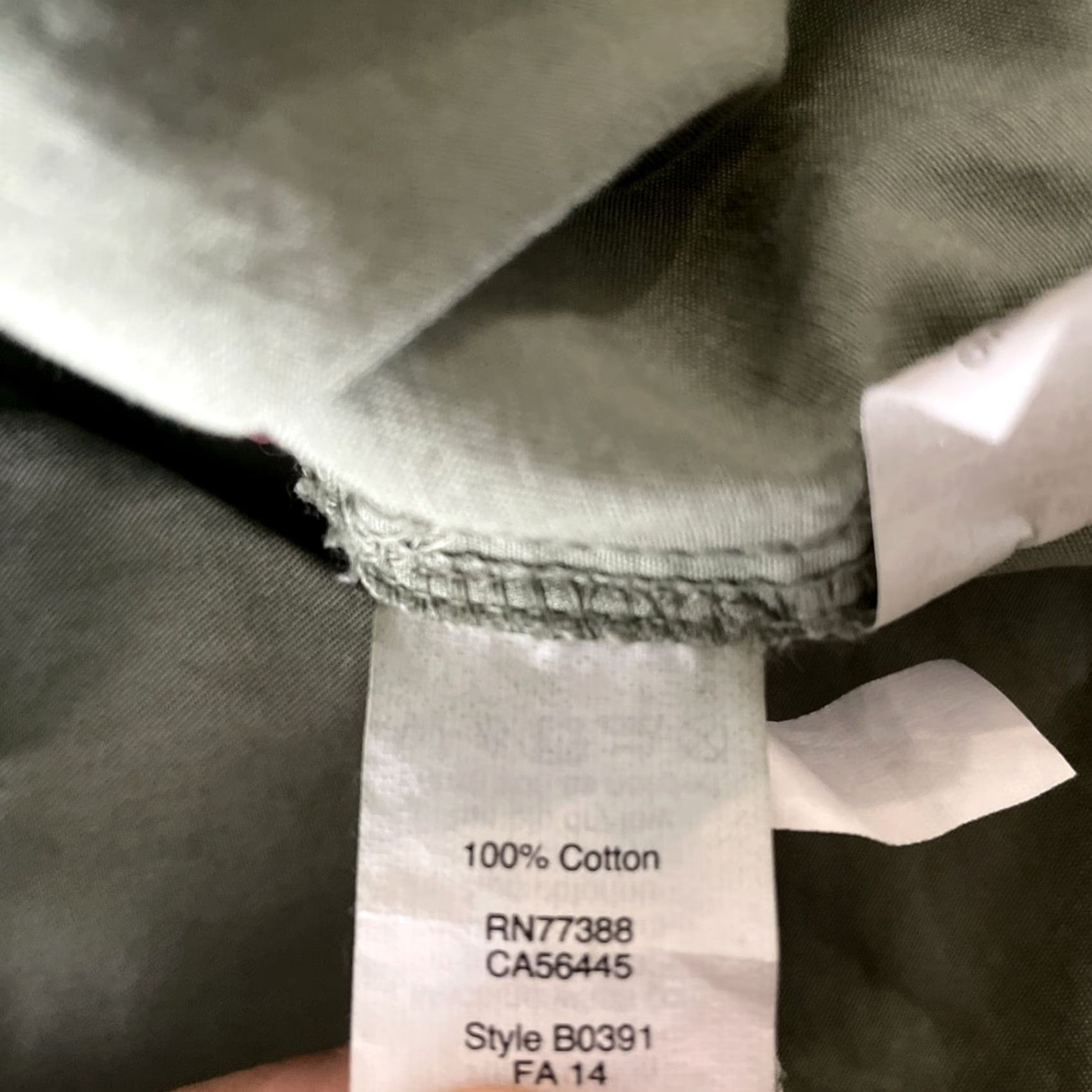 Madewell Madewell Shirt Womens Small Green Cargo Work Button Up Top Long Sleeve Pockets Size S / US 4 / IT 40 - 7 Thumbnail