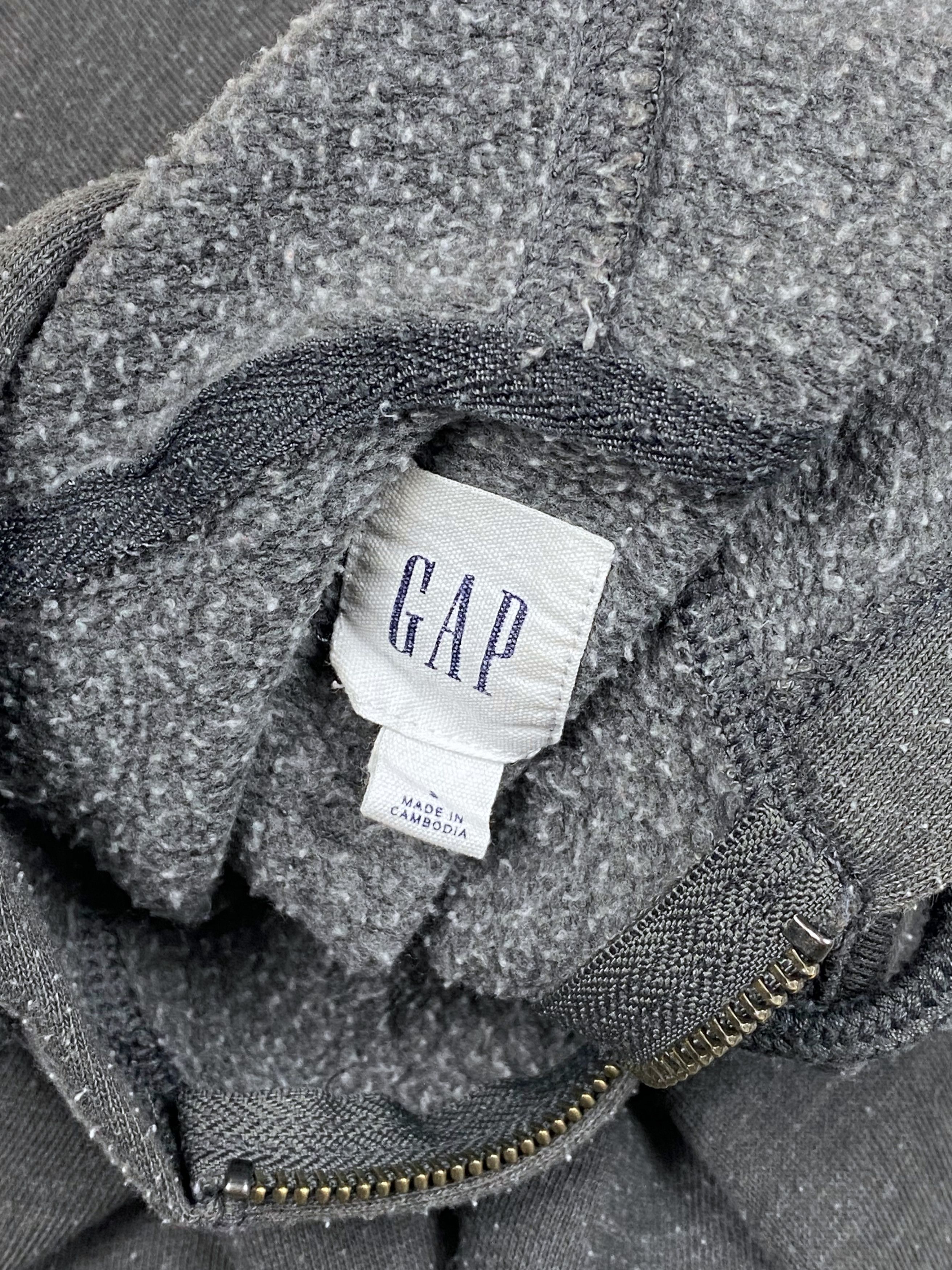 Gap Vintage GAP Grey Big Logo Zip Hoodie M742 Size US S / EU 44-46 / 1 - 5 Thumbnail