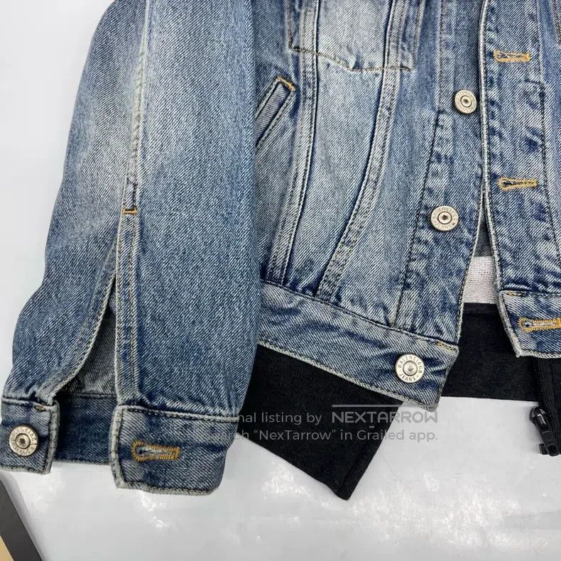 Balenciaga Balenciaga Denim Jacket Size S / US 4 / IT 40 - 2 Thumbnail