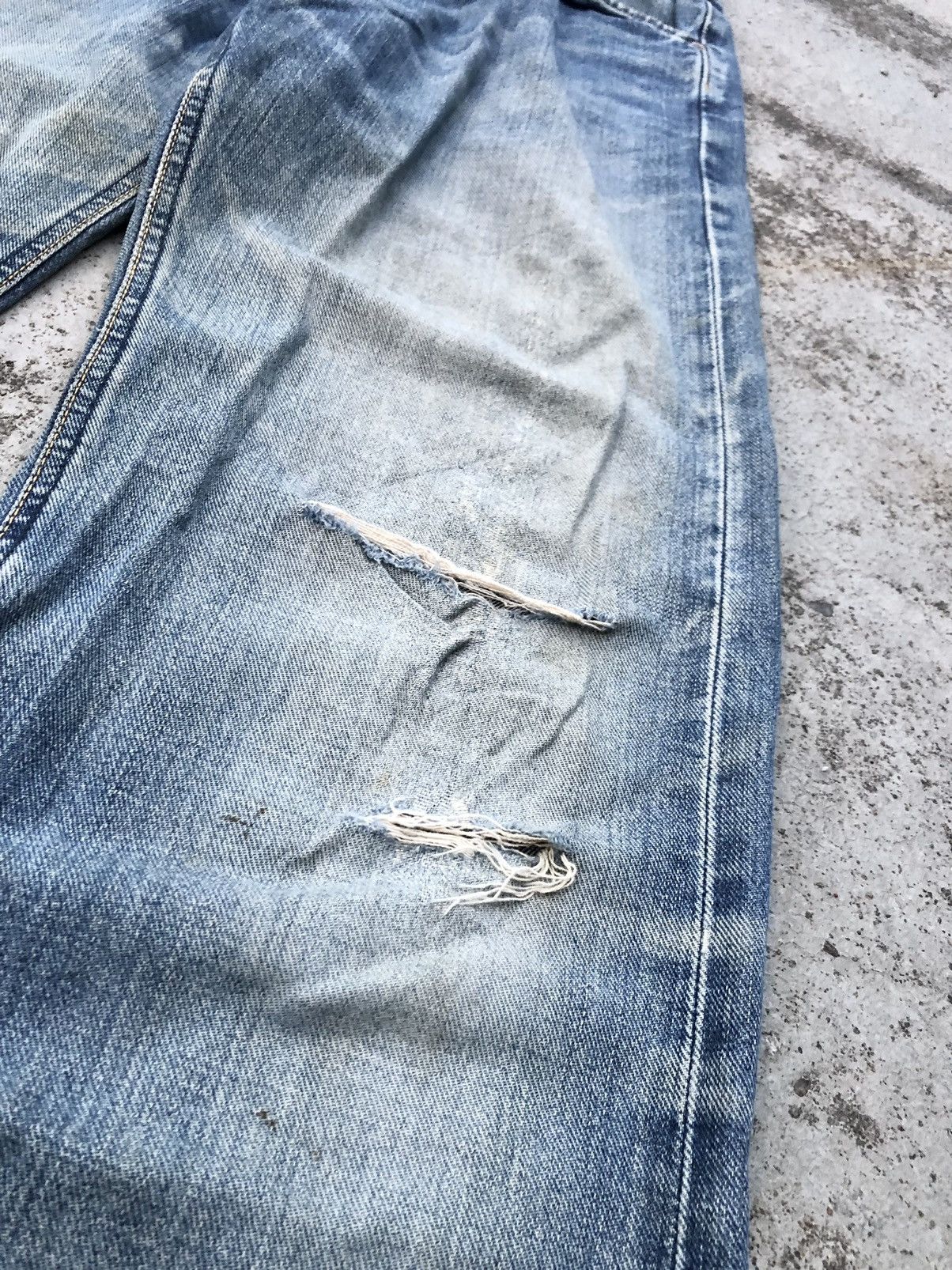 Lee VINTAGE LEE SELVEDGE DISTRESSED DENIM Size US 32 / EU 48 - 3 Thumbnail