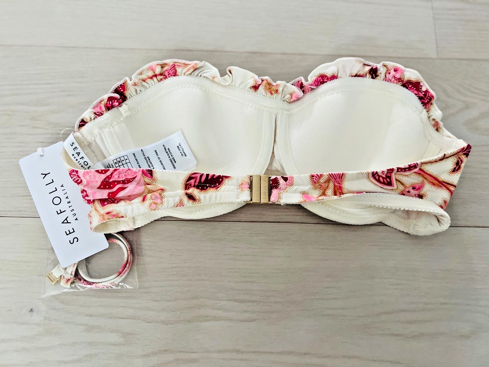Other Seafolly Bustier Swim Bikini Bandeau Floral ( US 6 ) Size M / US 6-8 / IT 42-44 - 4 Thumbnail