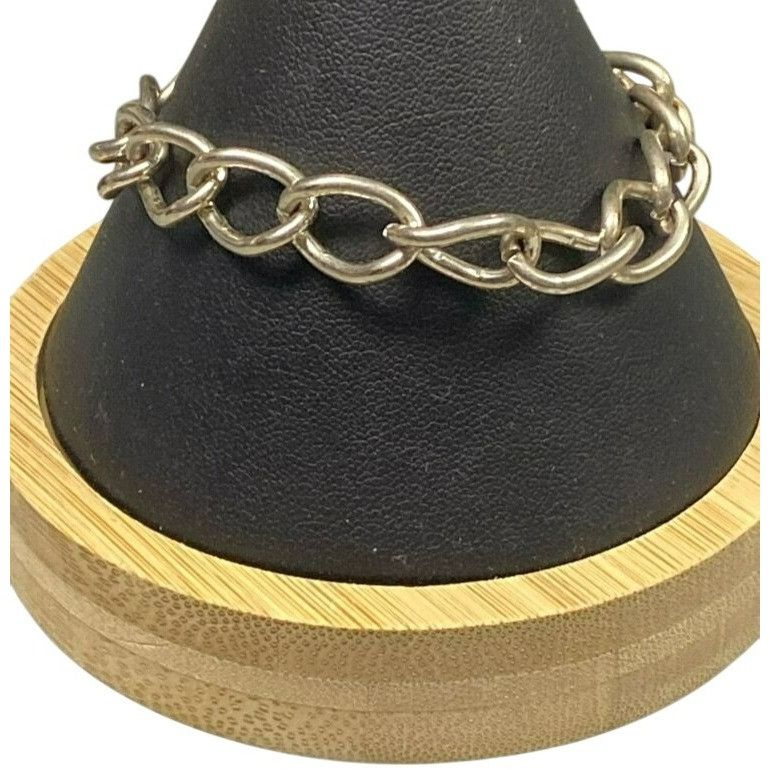 Monet Vintage Monet Silver-Tone Chain Link Bracelet With Toggle Cl Size ONE SIZE - 1 Thumbnail