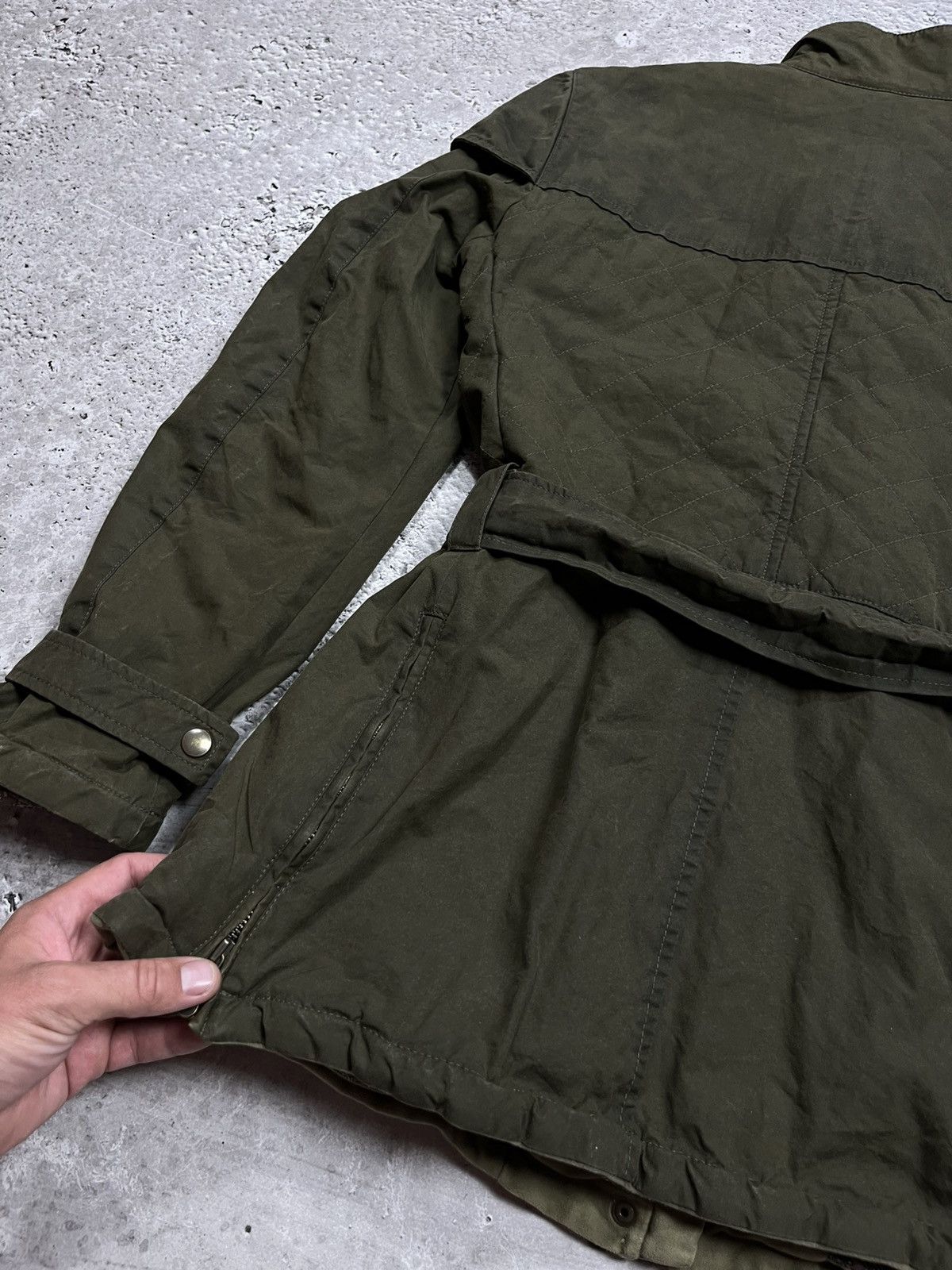 Belstaff Belstaff Gold Label Waxed Cotton Biker Jacket Olive 48 Size US M / EU 48-50 / 2 - 22 Thumbnail