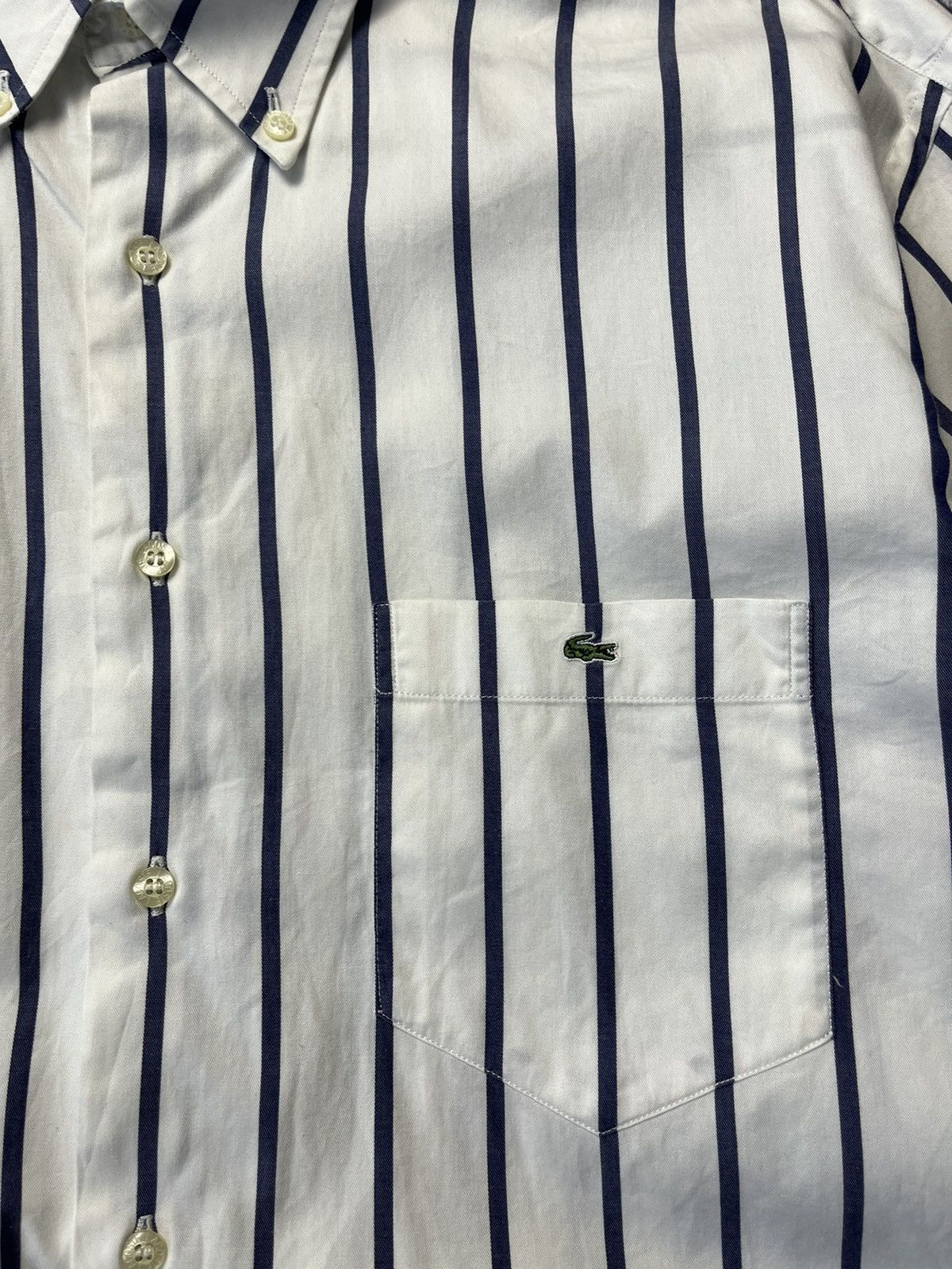 Lacoste Vintage Lacoste Striped Long Sleeved Shirt Rare Size US L / EU 52-54 / 3 - 8 Thumbnail