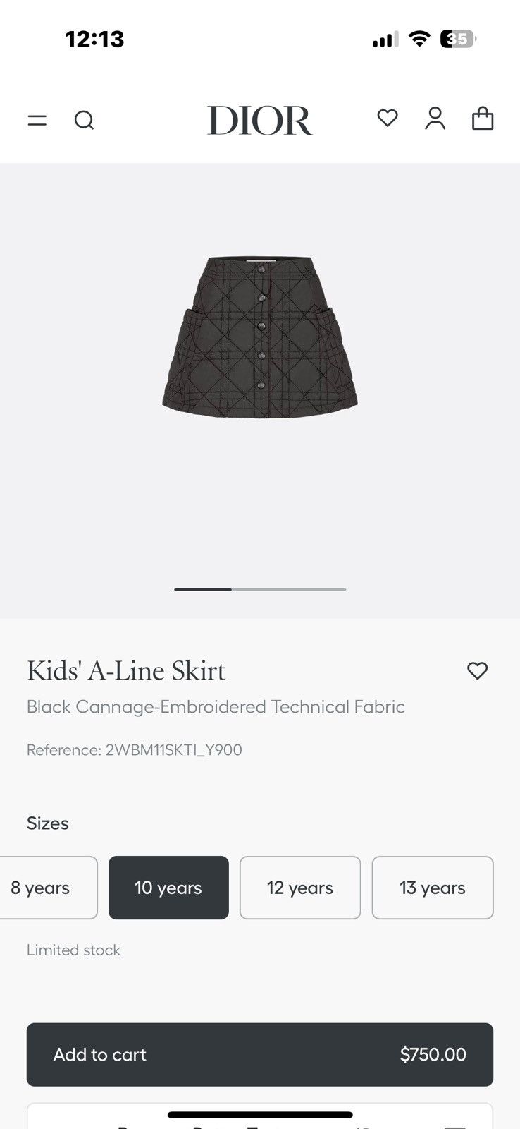 Dior Cannage 13 A-line skirt Size 32" / US 10 / IT 46 - 10 Thumbnail